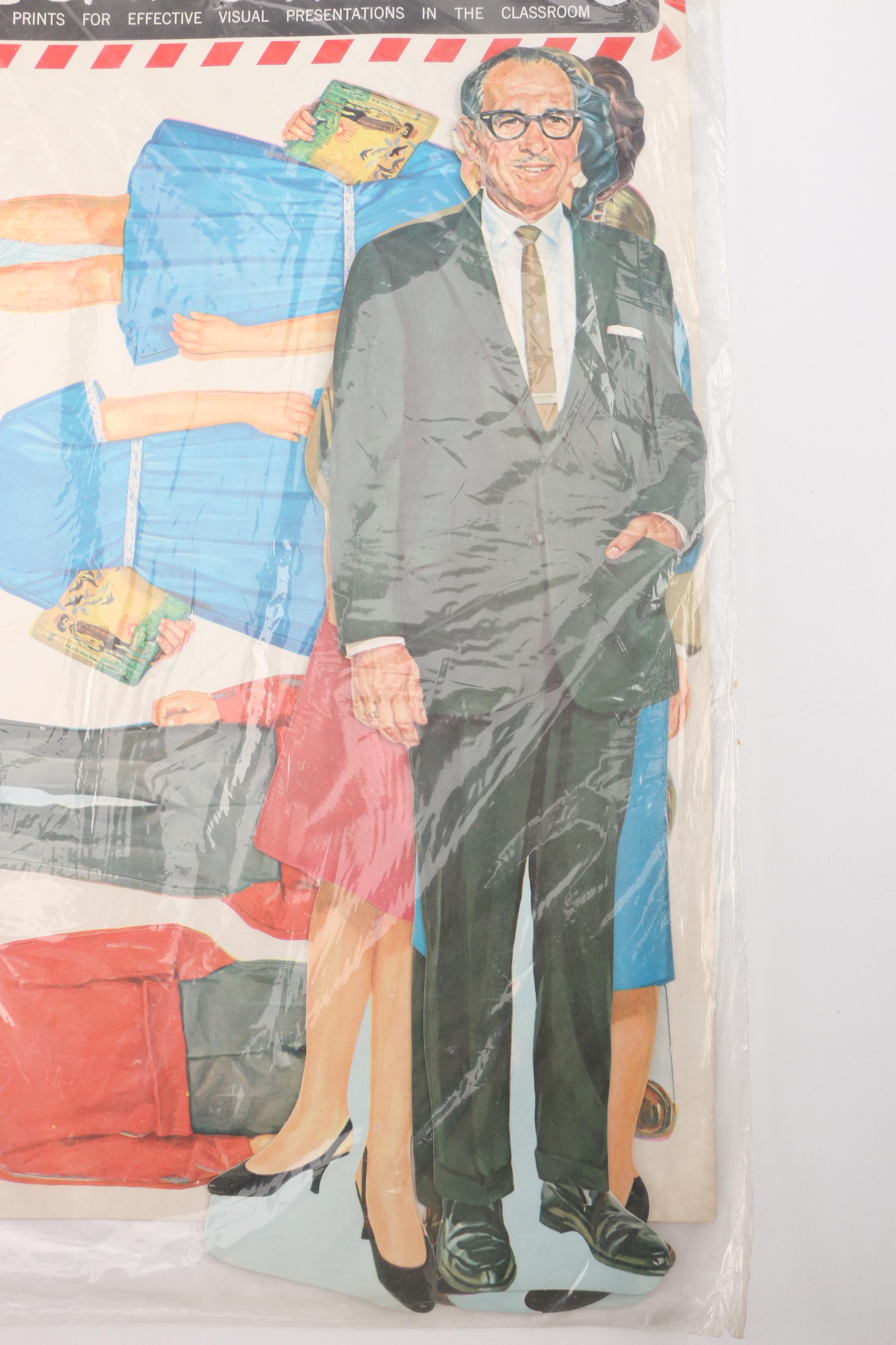 Vintage Dennison Classroom Bulletin Board Aids