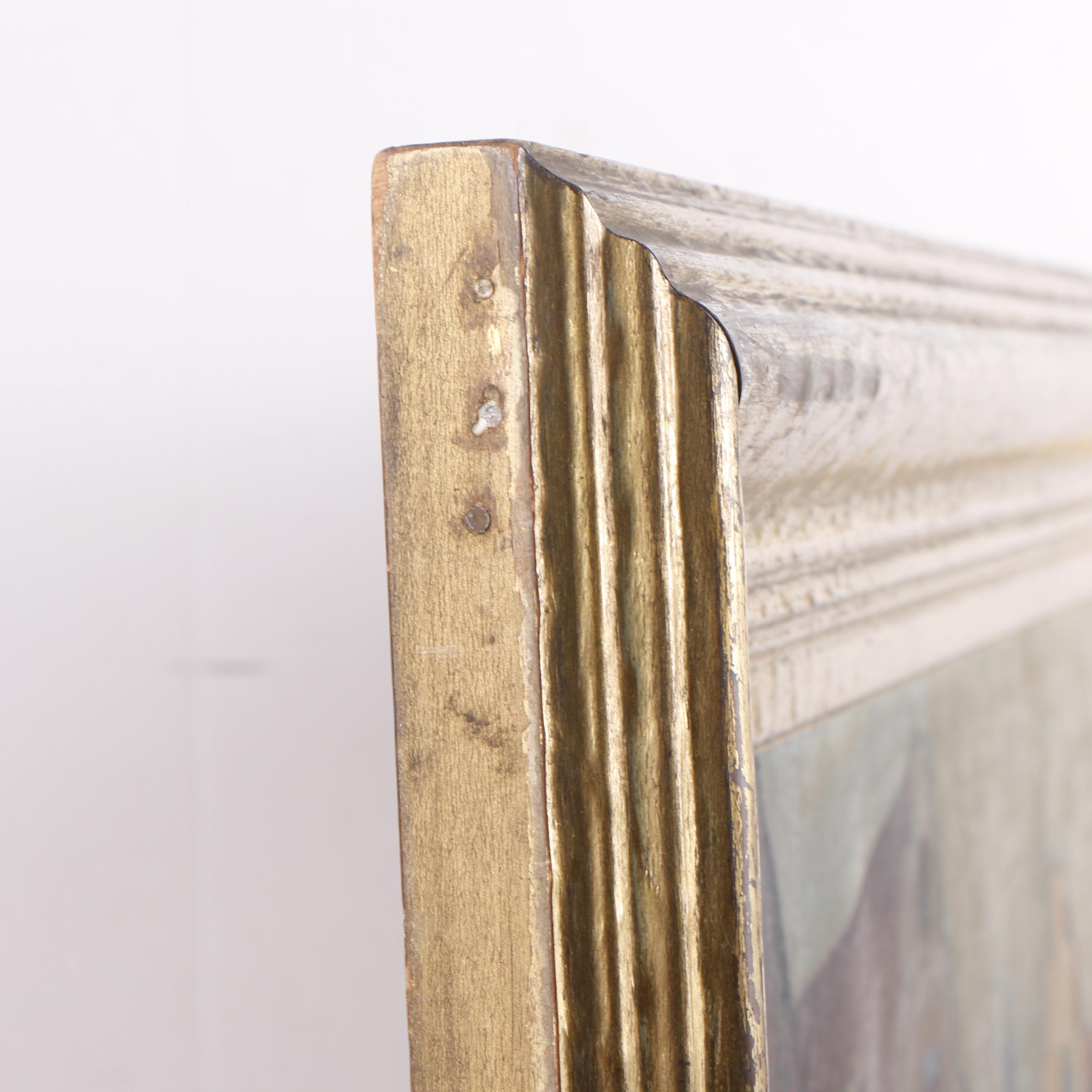 R. Rimar Oil Painting of Dutch Flower Market