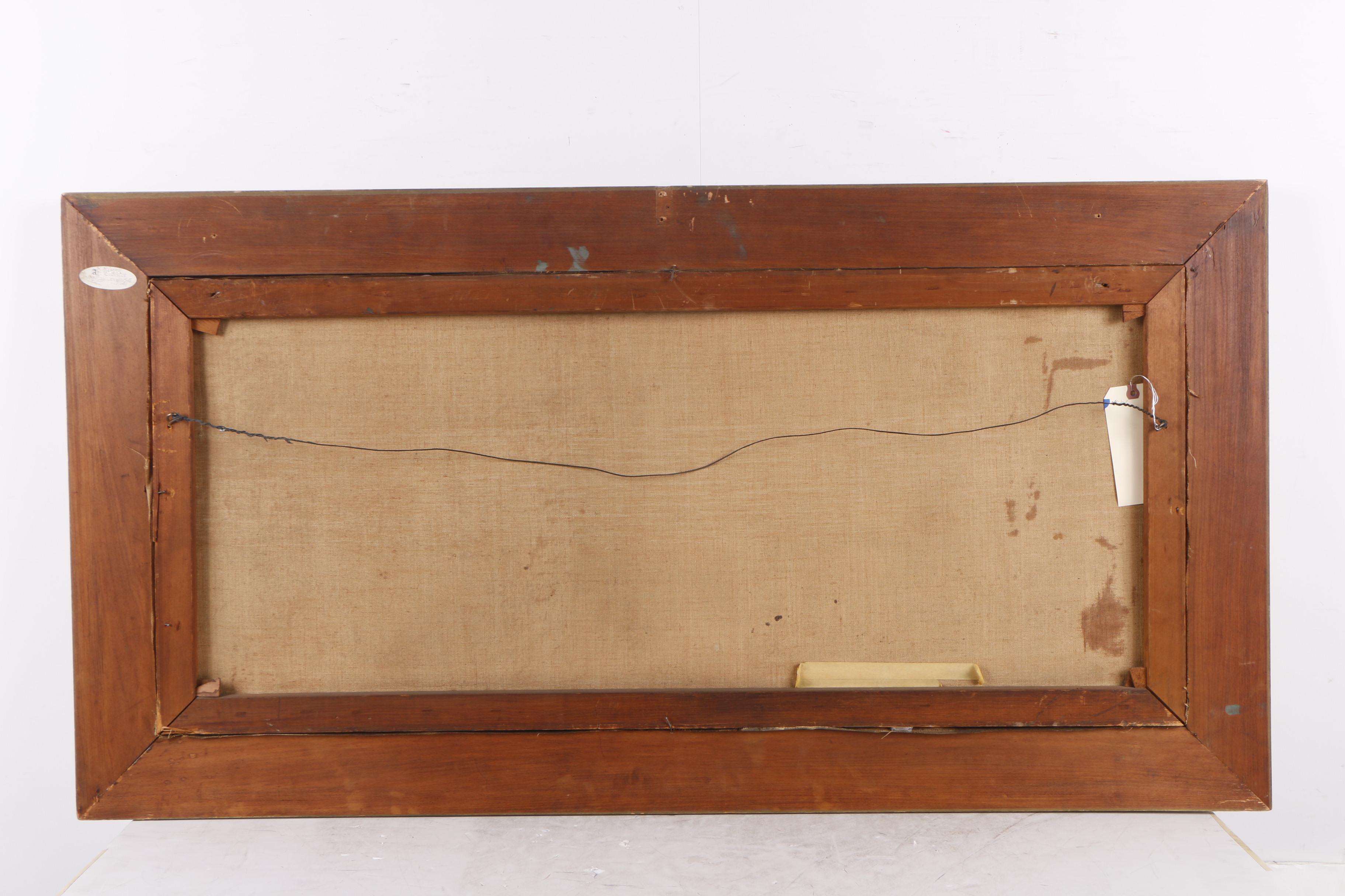 R. Rimar Oil Painting of Dutch Flower Market