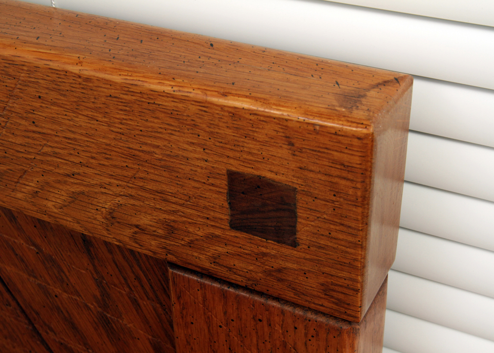 Circa 1980s "Windjammer" Twin Size Bed Frame and Nightstand by Young-Hinkle