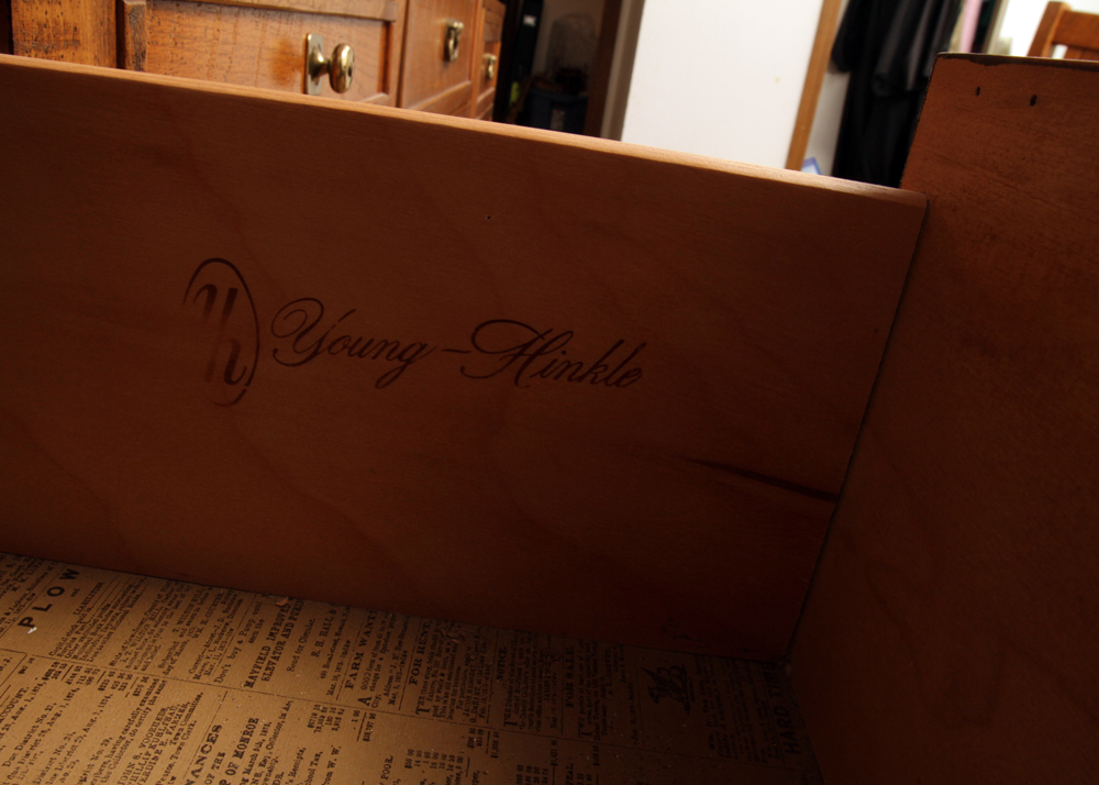 Circa 1980s "Windjammer" Oak Desk with Hutch and Chair by Young-Hinkle