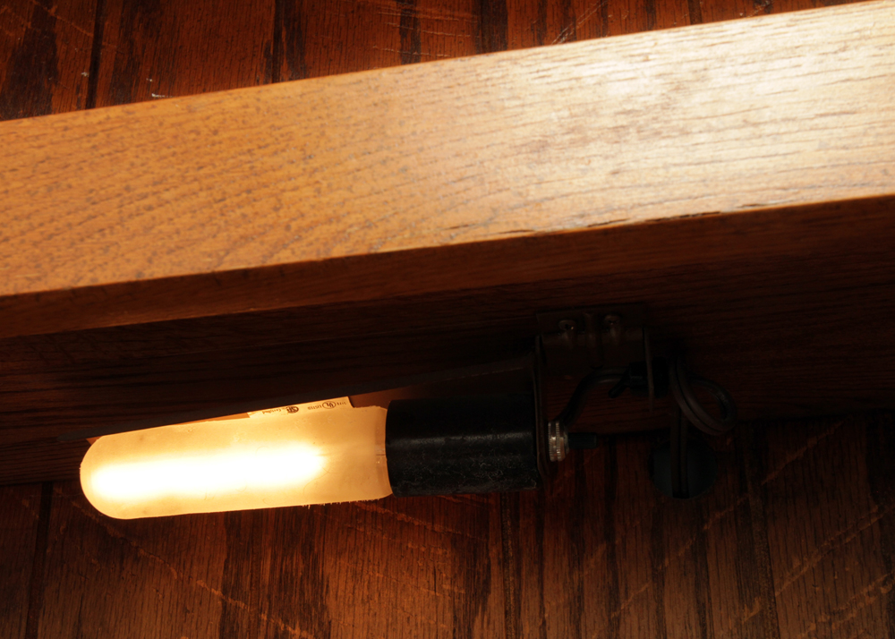 Circa 1980s "Windjammer" Oak Desk with Hutch and Chair by Young-Hinkle