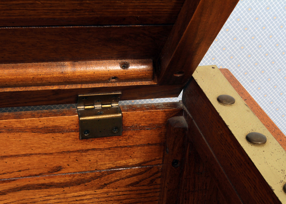 Circa 1980s "Windjammer" Oak Sea Chest by Young-Hinkle
