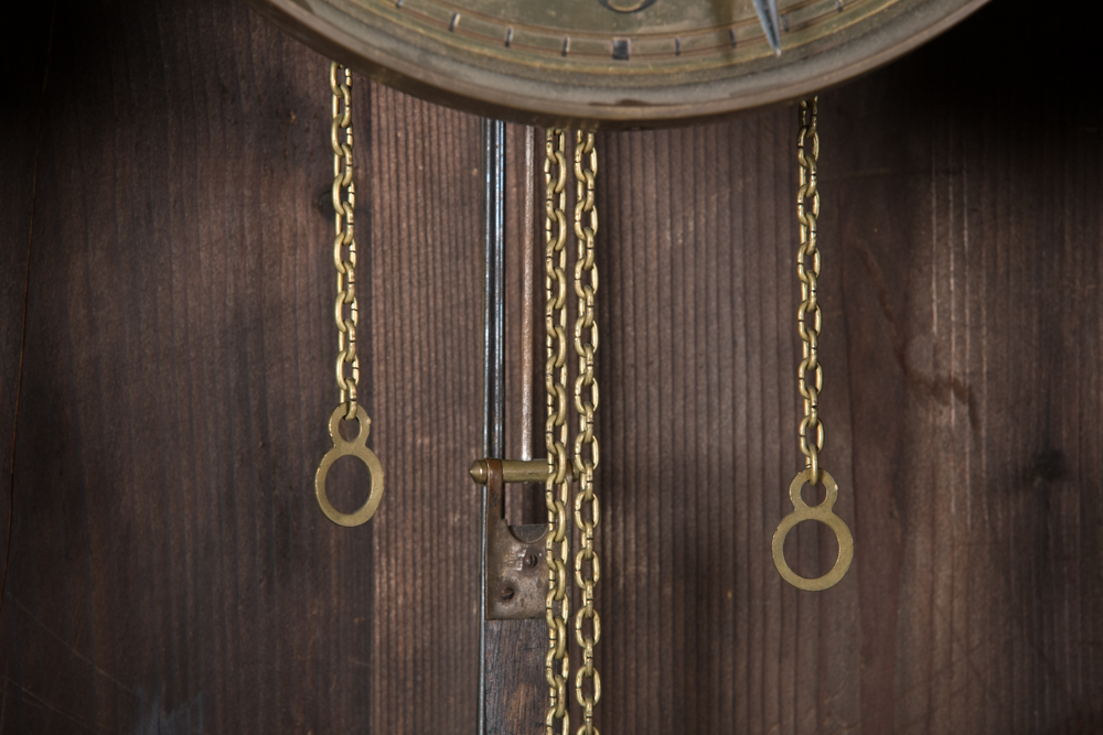 Antique German Round Top Kobold Grandfather Clock