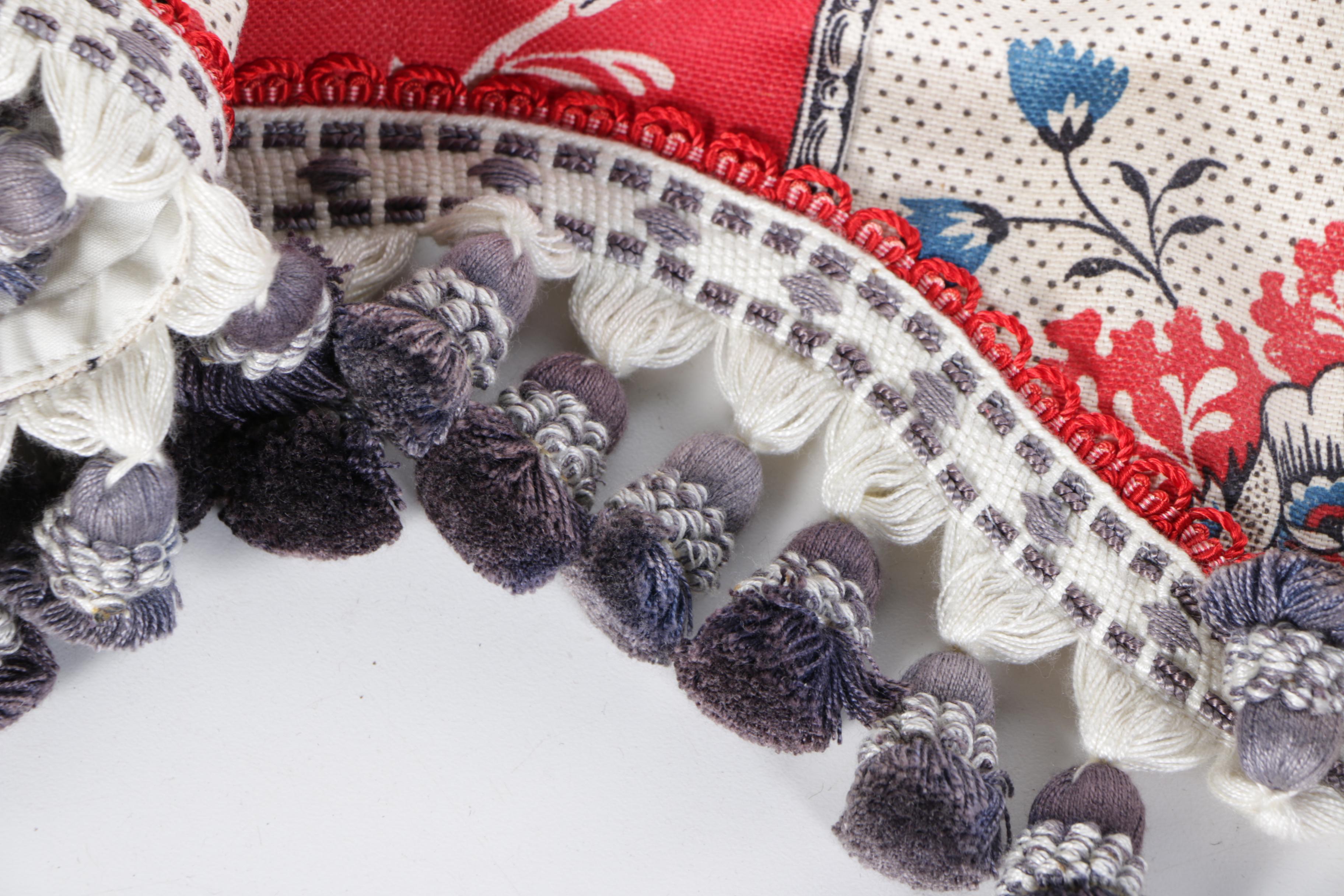 Red and White Curtains Panels and Valances