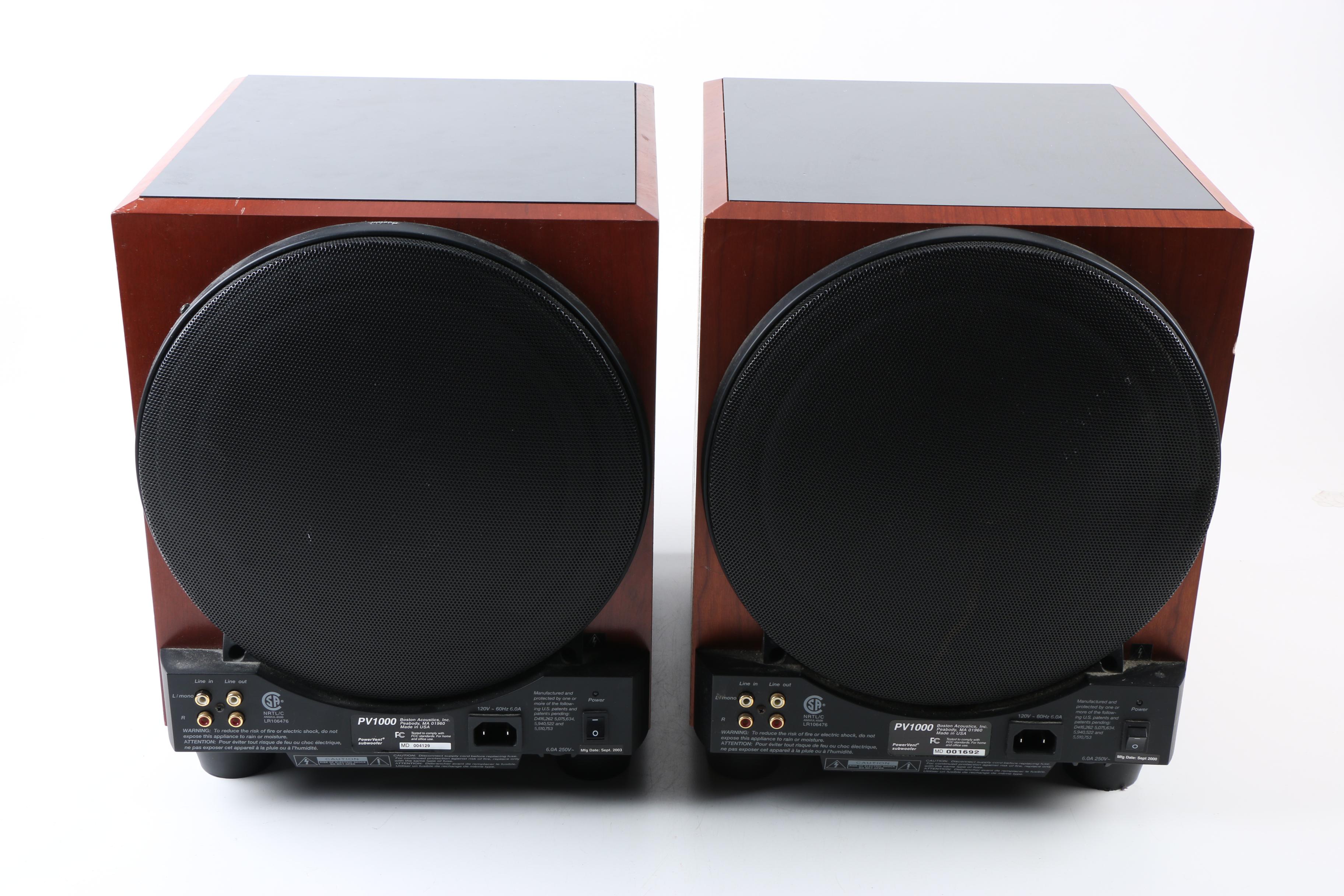 Boston Acoustics PowerVent PV1000 Subwoofers