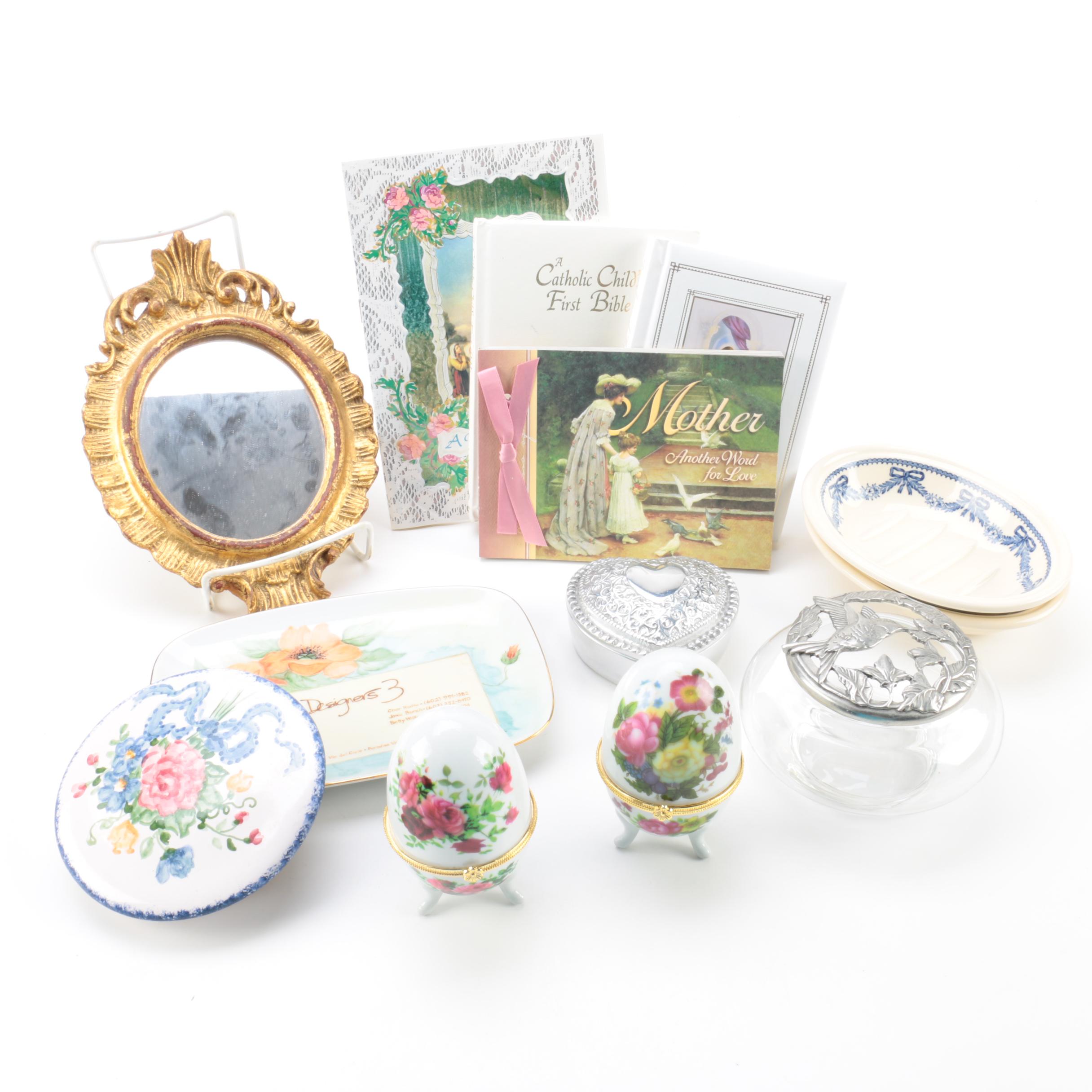 Lenox "To the Bride!" Porcelain Swan Figurine and Angel Themed Decor