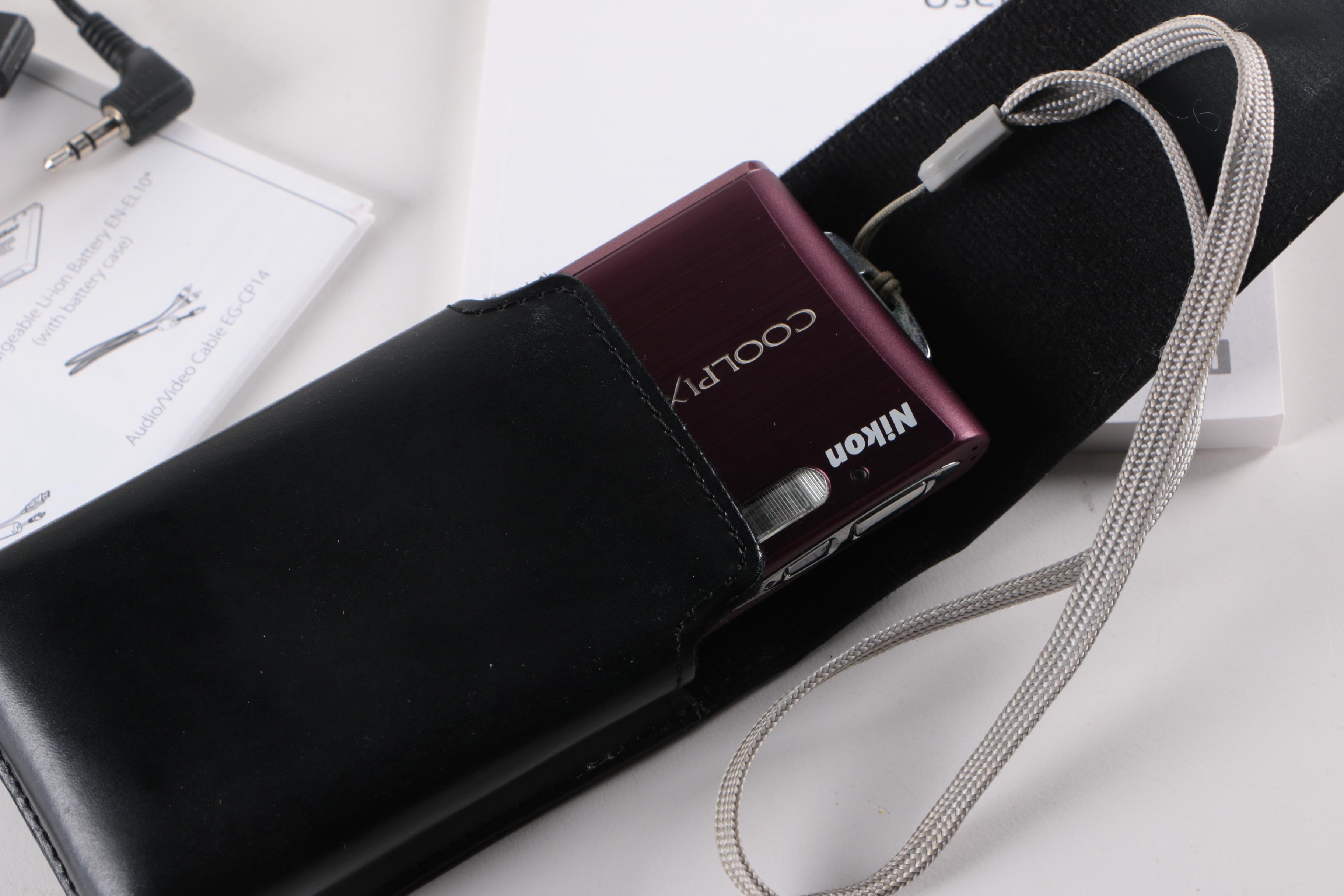 Nikon Coolpix S210 Camera with Accessories