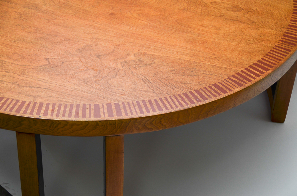 Vintage Mid Century Modern Stenciled Wood Coffee Table