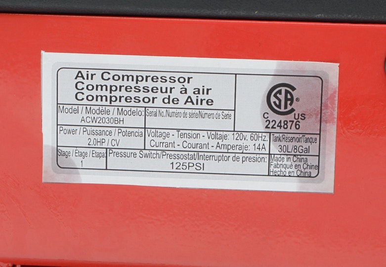 3 PRO 8 Gallon Compressor