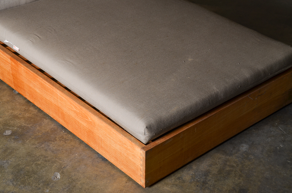 Sunbrella Contemporary Modern Wooden Lounge Chair