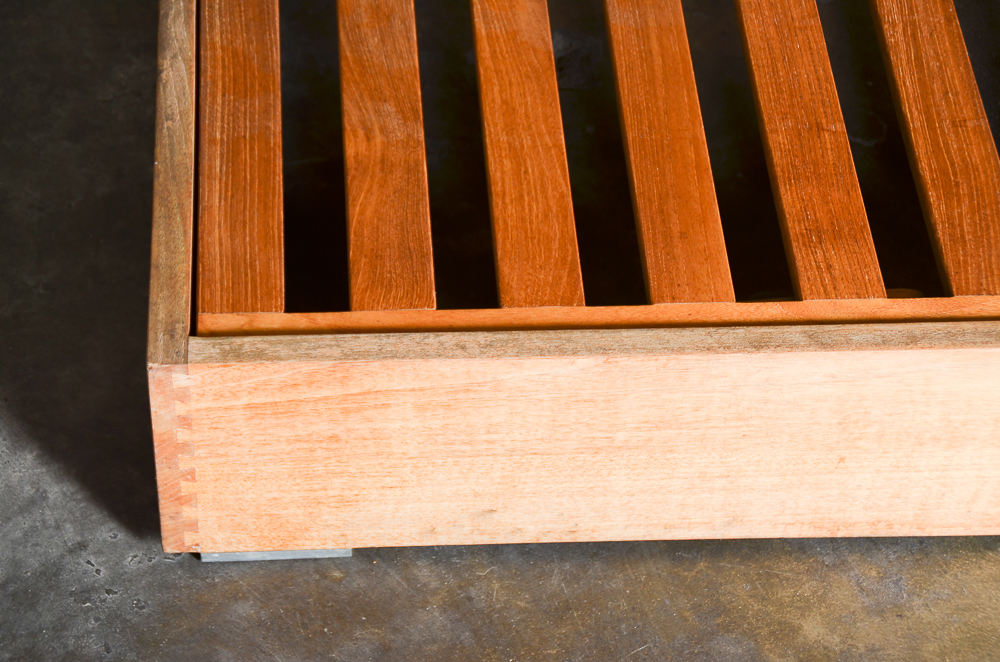 Sunbrella Contemporary Modern Wooden Lounge Chair