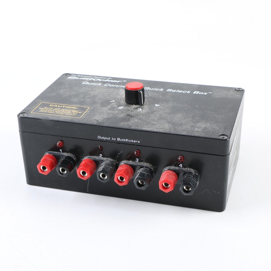 ButtKicker by Guitammer BK-QCP Quick-Connect Quick-Select Box