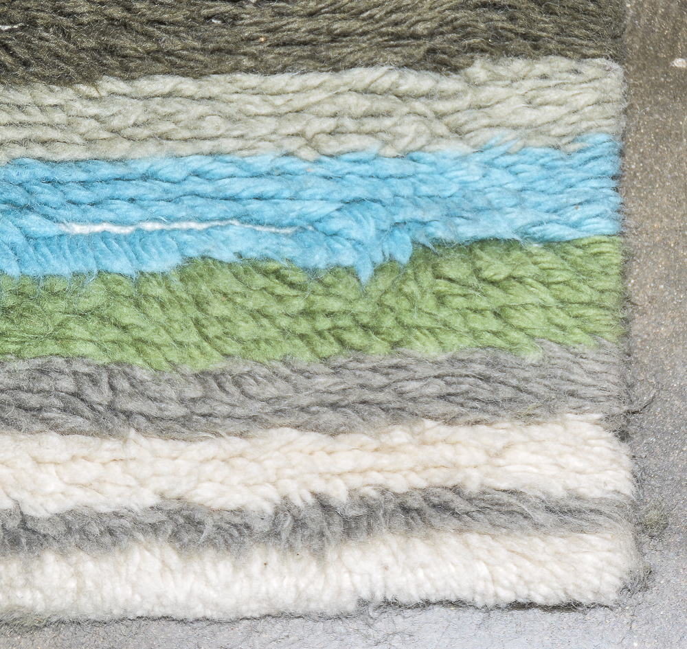 Hand-Tufted "Diamond" Indian Wool Shag Area Rug by West Elm