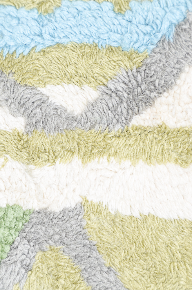 Hand-Tufted "Diamond" Indian Wool Shag Area Rug by West Elm