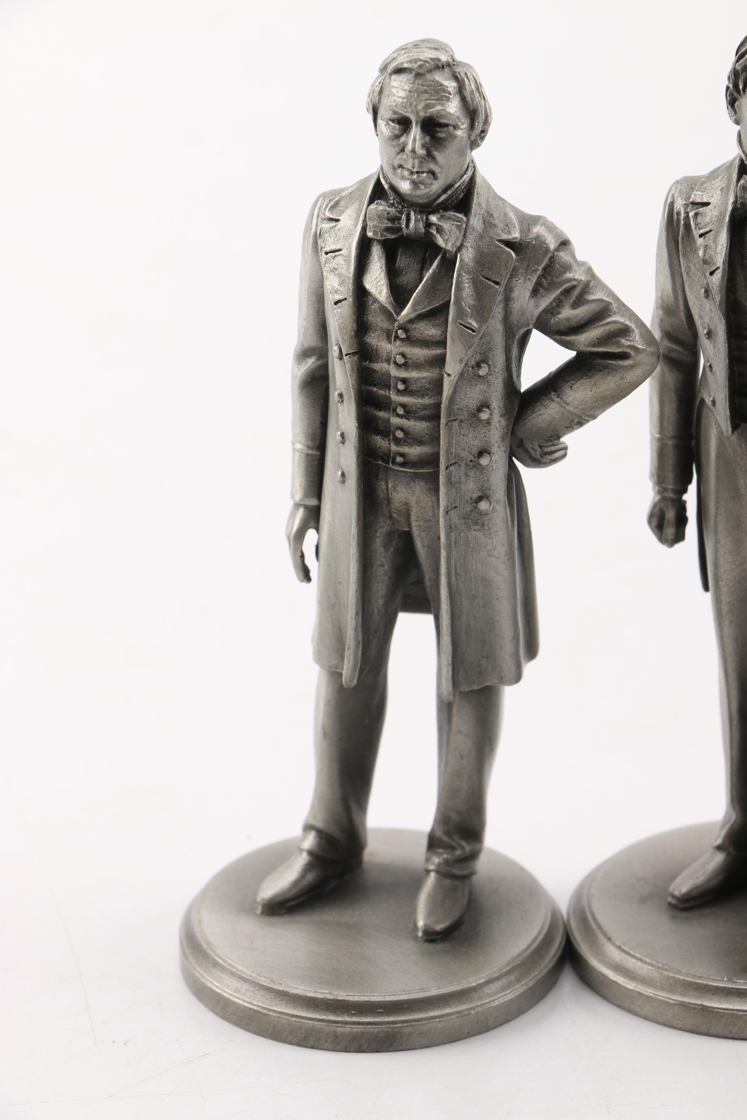 Lance Pewter President Figures Fillmore, Pierce, Buchanan, Lincoln