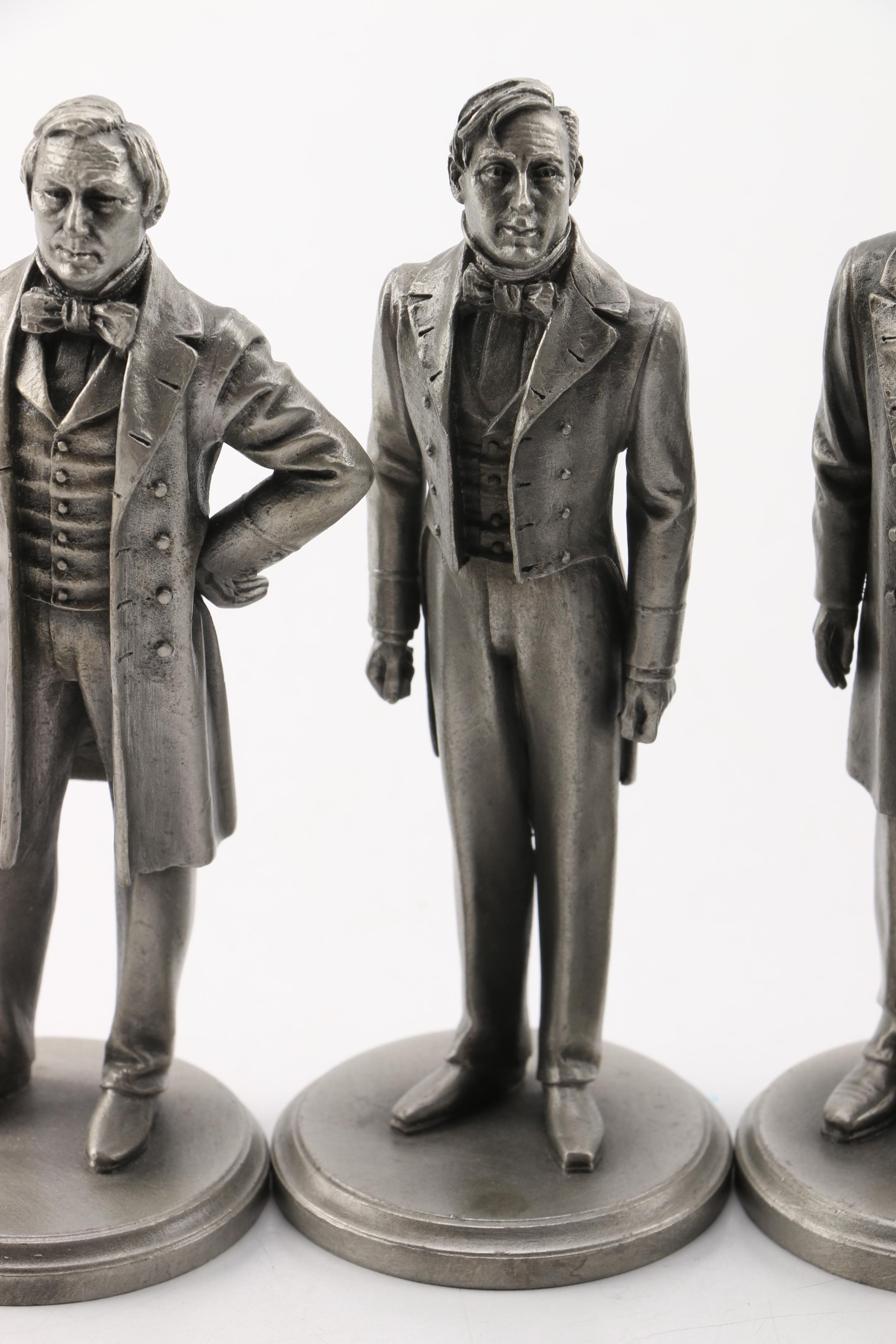 Lance Pewter President Figures Fillmore, Pierce, Buchanan, Lincoln