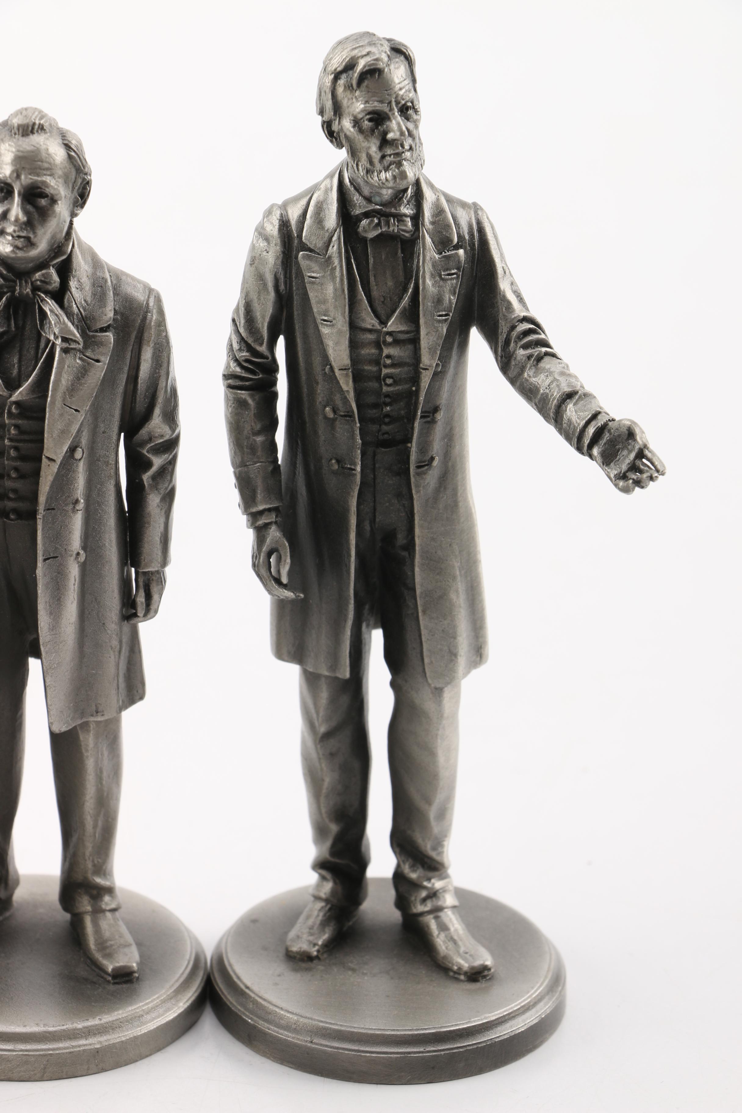 Lance Pewter President Figures Fillmore, Pierce, Buchanan, Lincoln