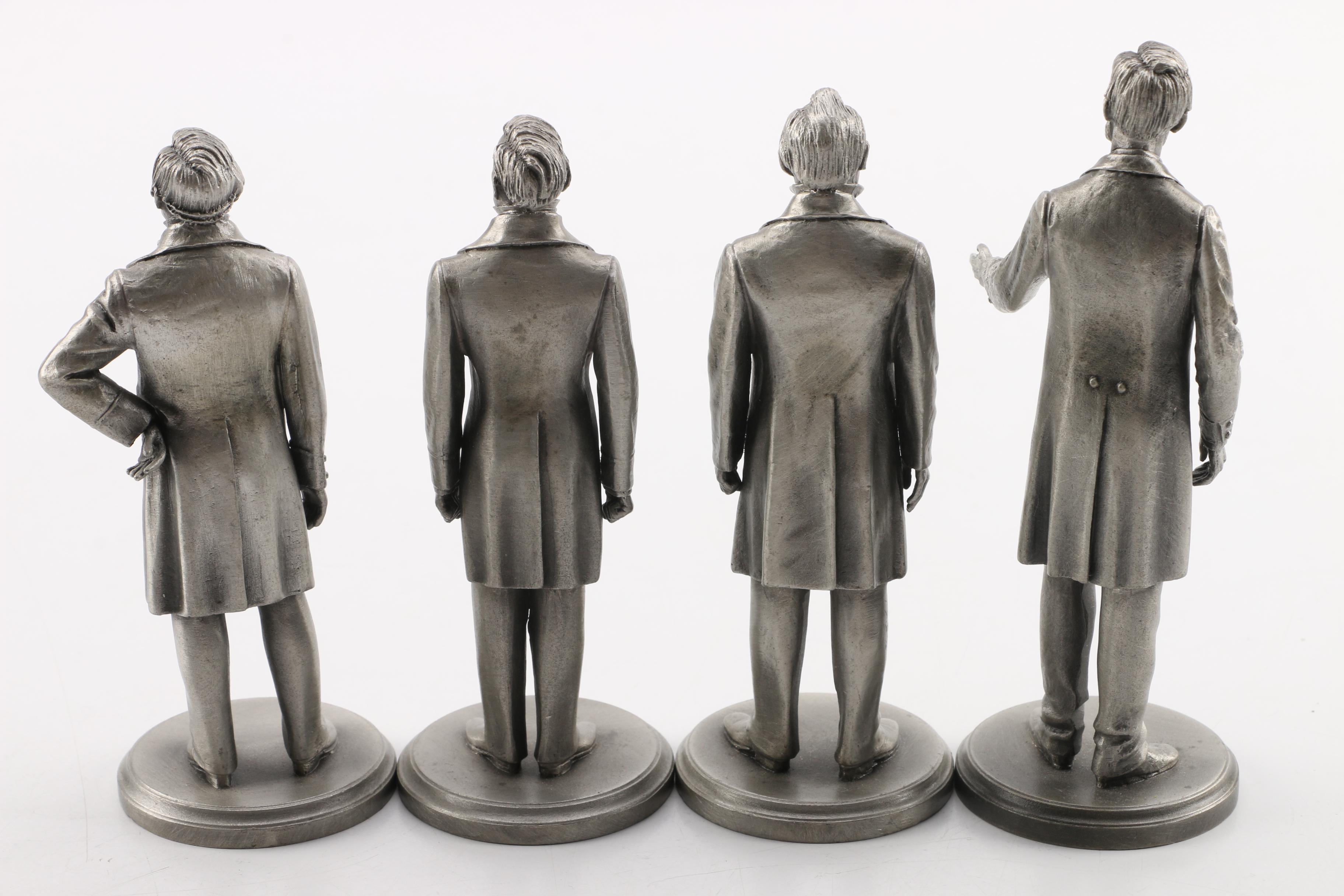 Lance Pewter President Figures Fillmore, Pierce, Buchanan, Lincoln