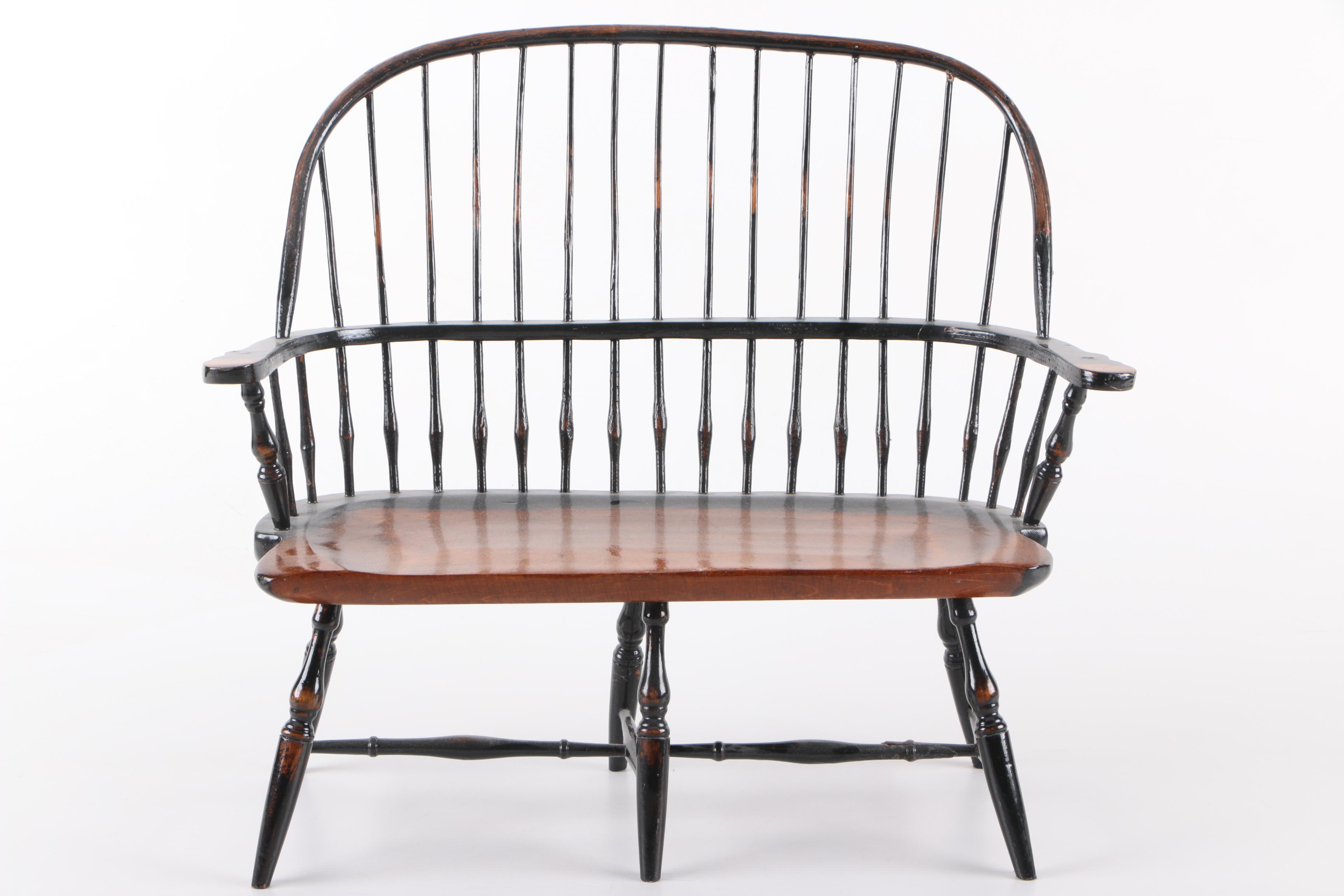 Windsor Chairs and Bench for 18 Inch Dolls