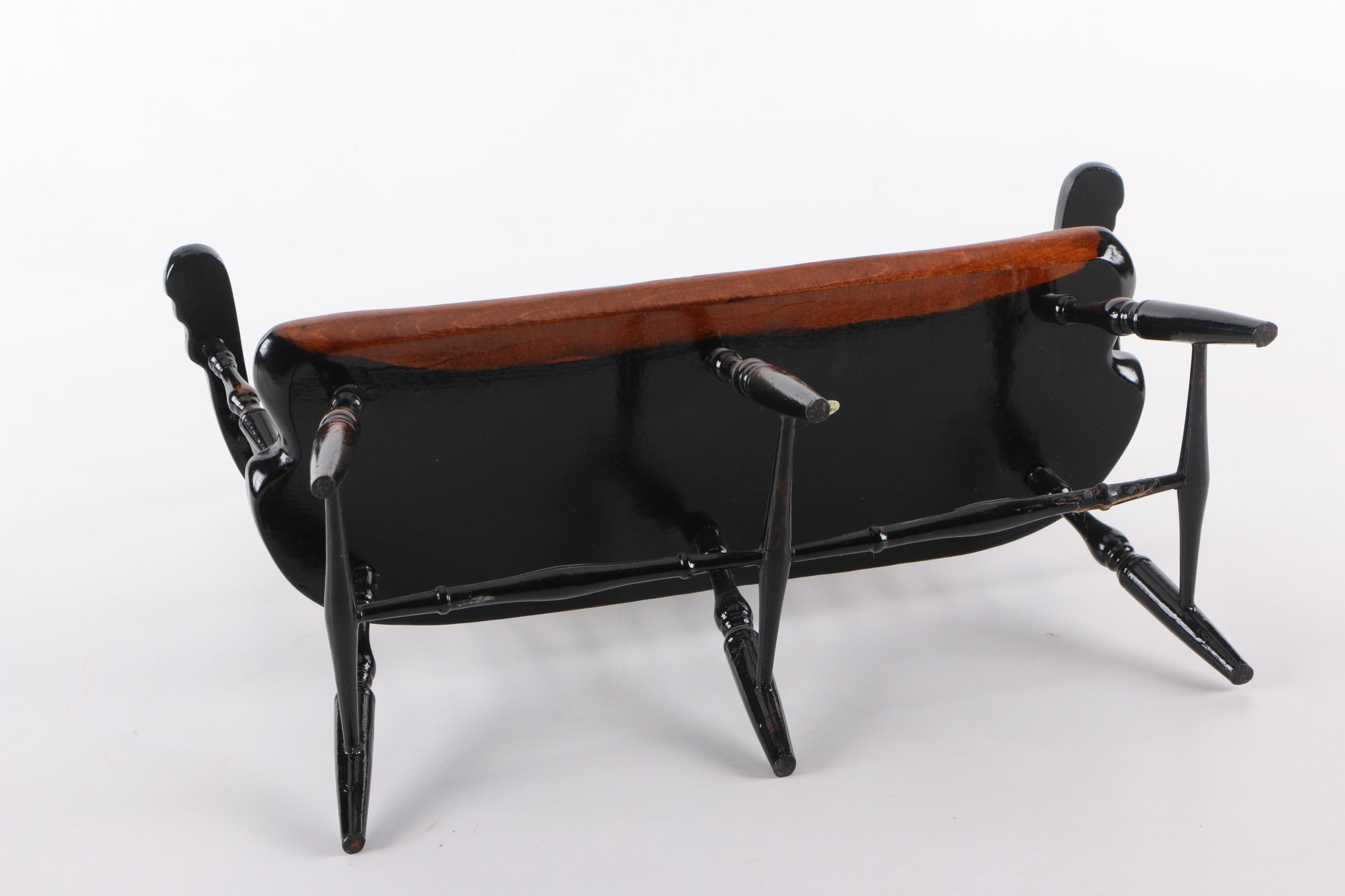 Windsor Chairs and Bench for 18 Inch Dolls