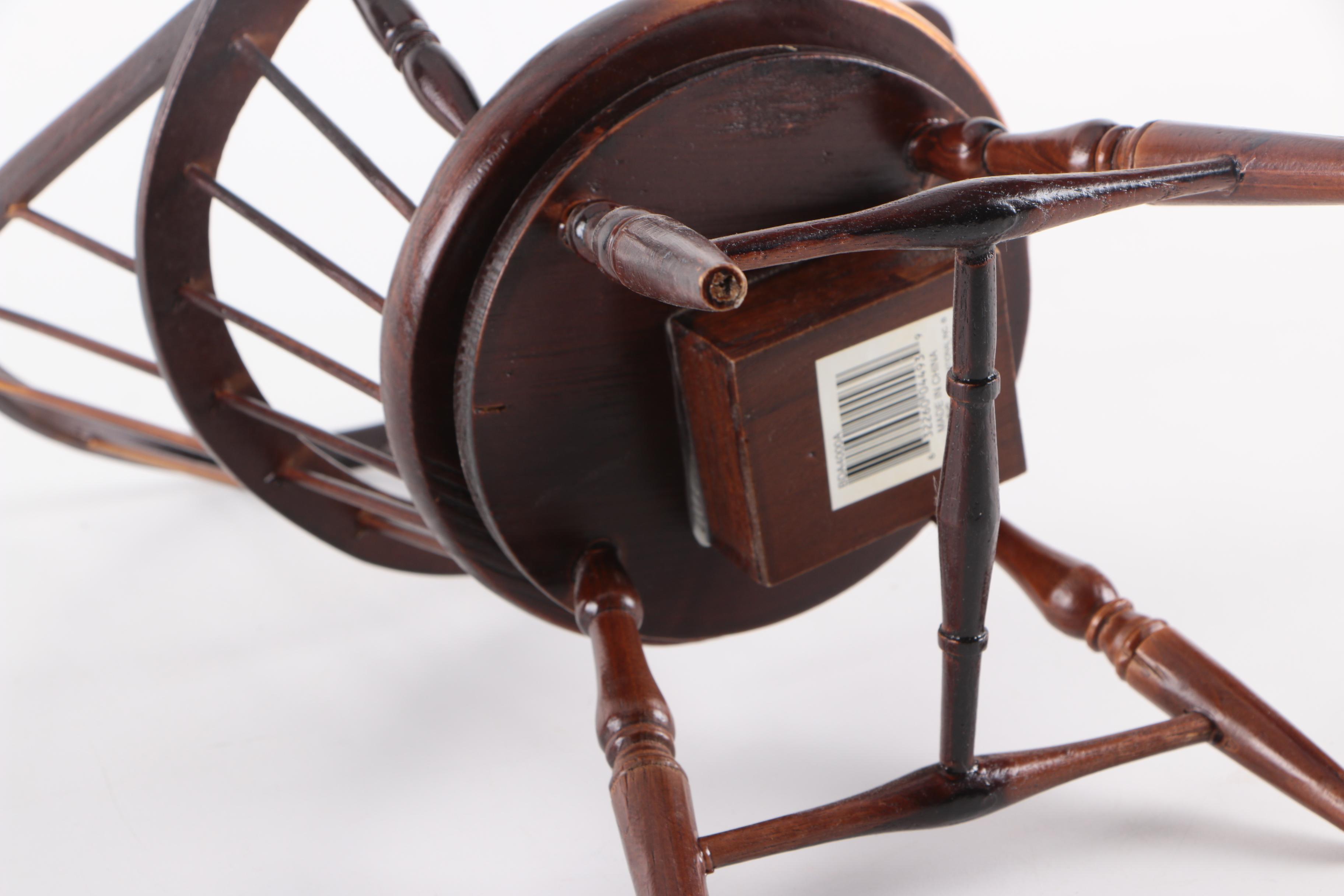 Windsor Chairs and Bench for 18 Inch Dolls