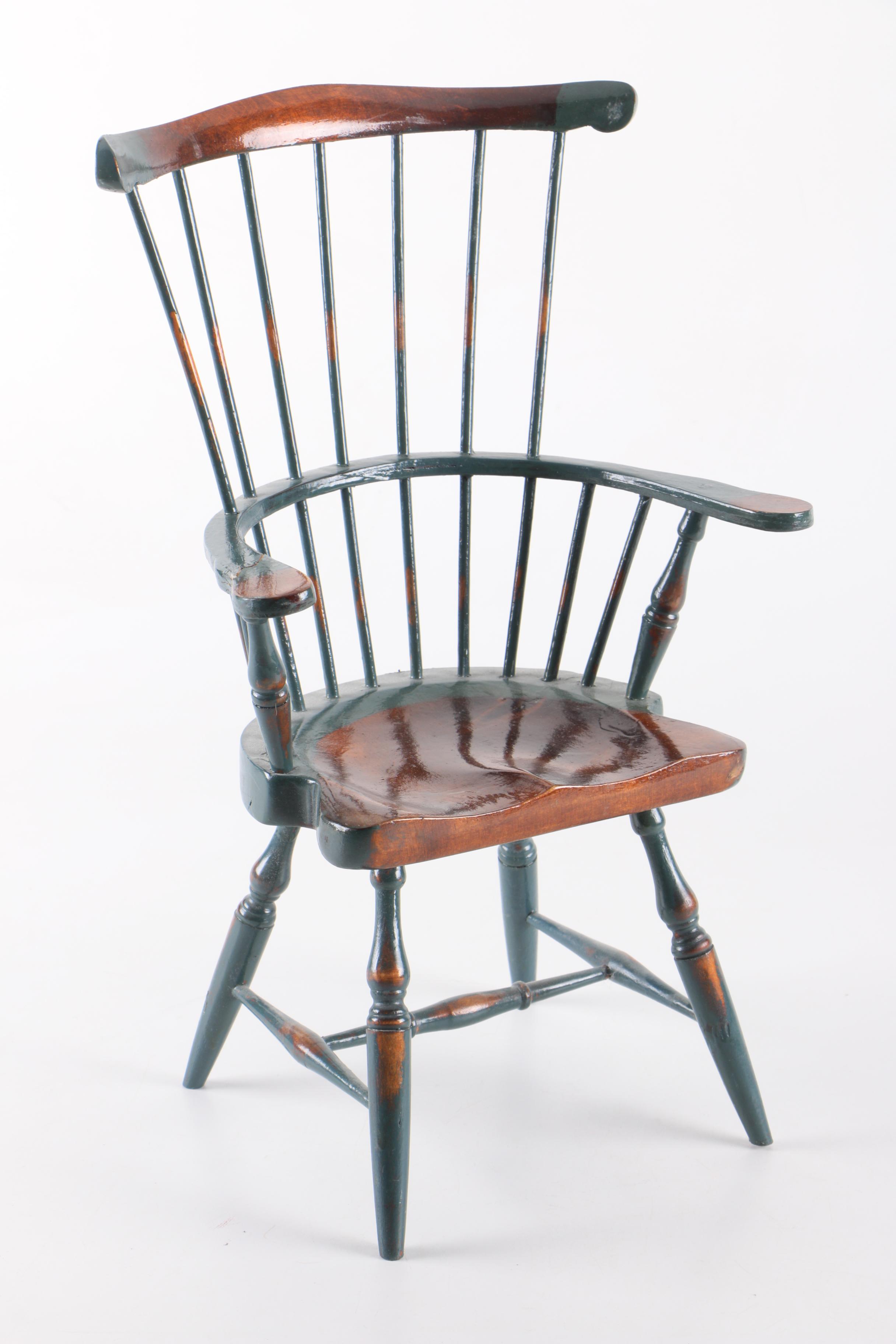 Windsor Chairs and Bench for 18 Inch Dolls