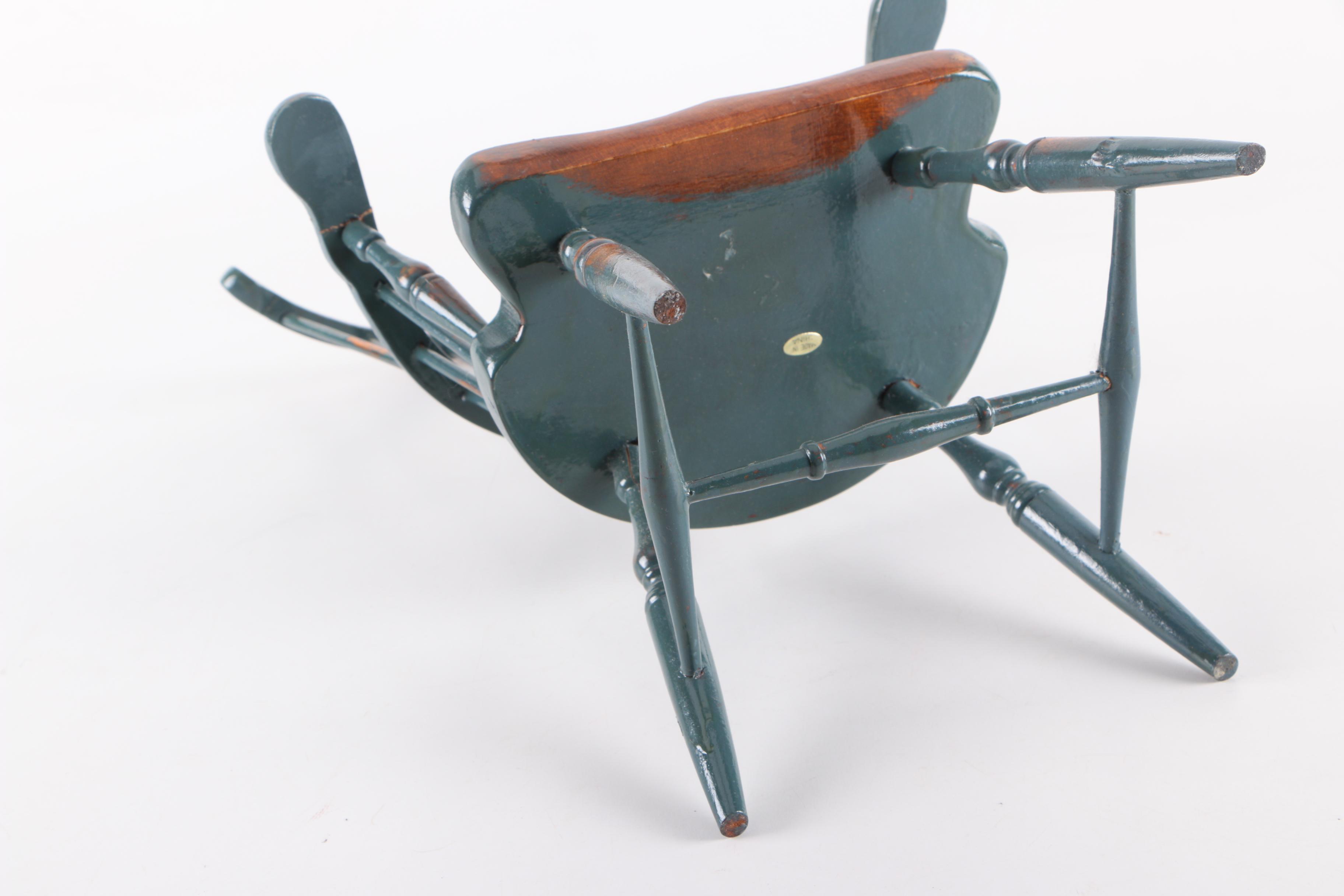 Windsor Chairs and Bench for 18 Inch Dolls