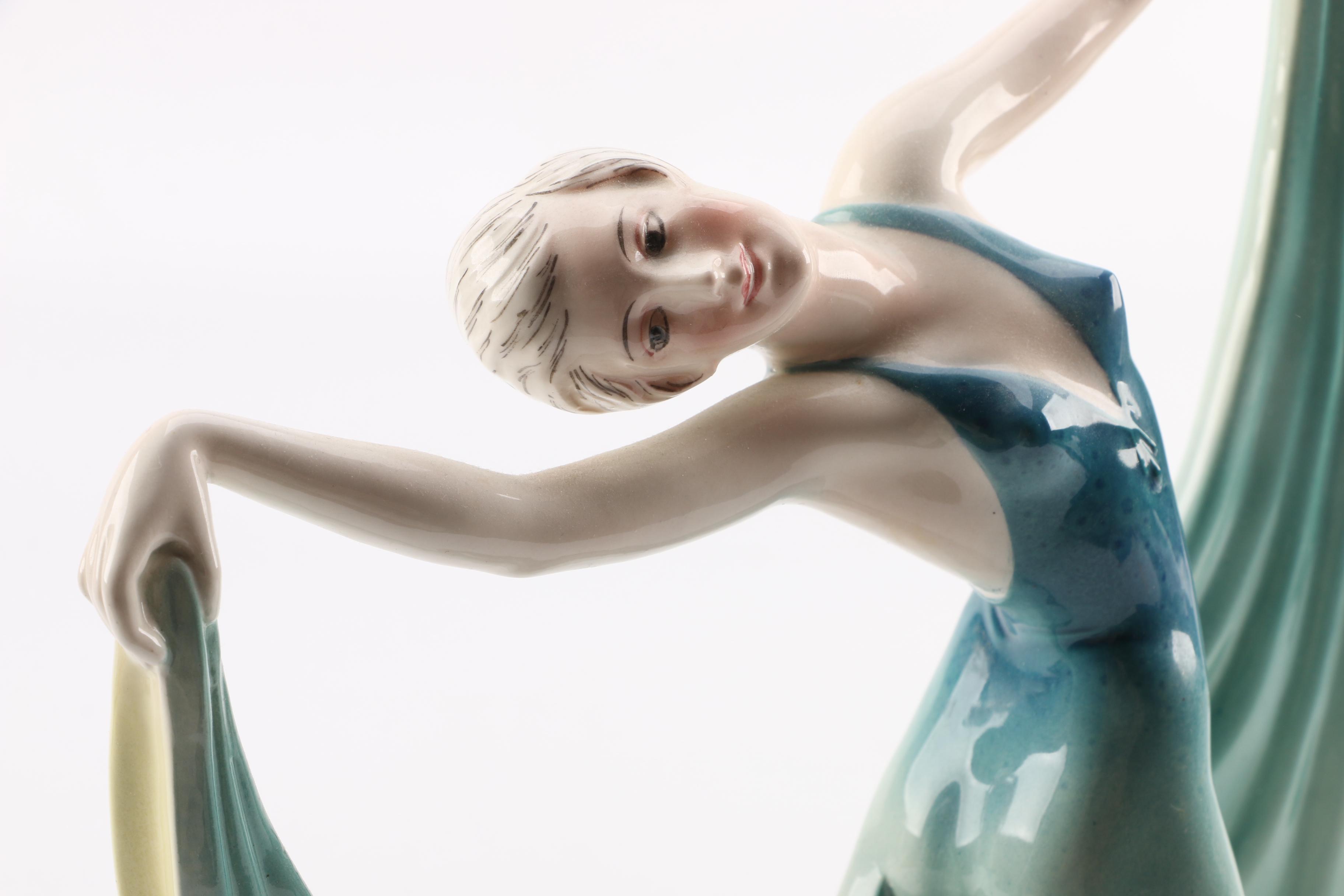 Hertwig & Co. Dancing Woman Figurine