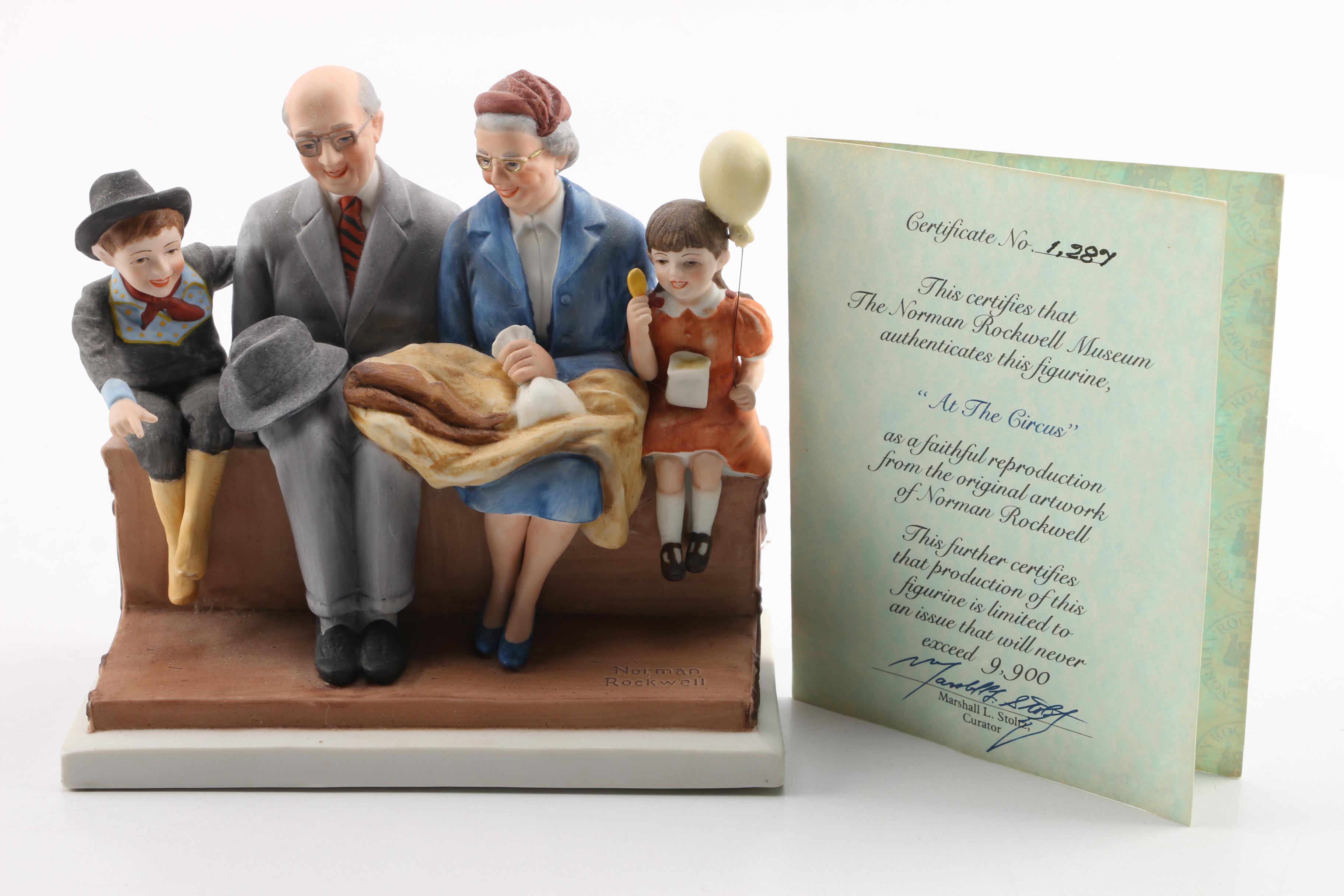 Norman Rockwell Limited Edition "At The Circus" Figurine