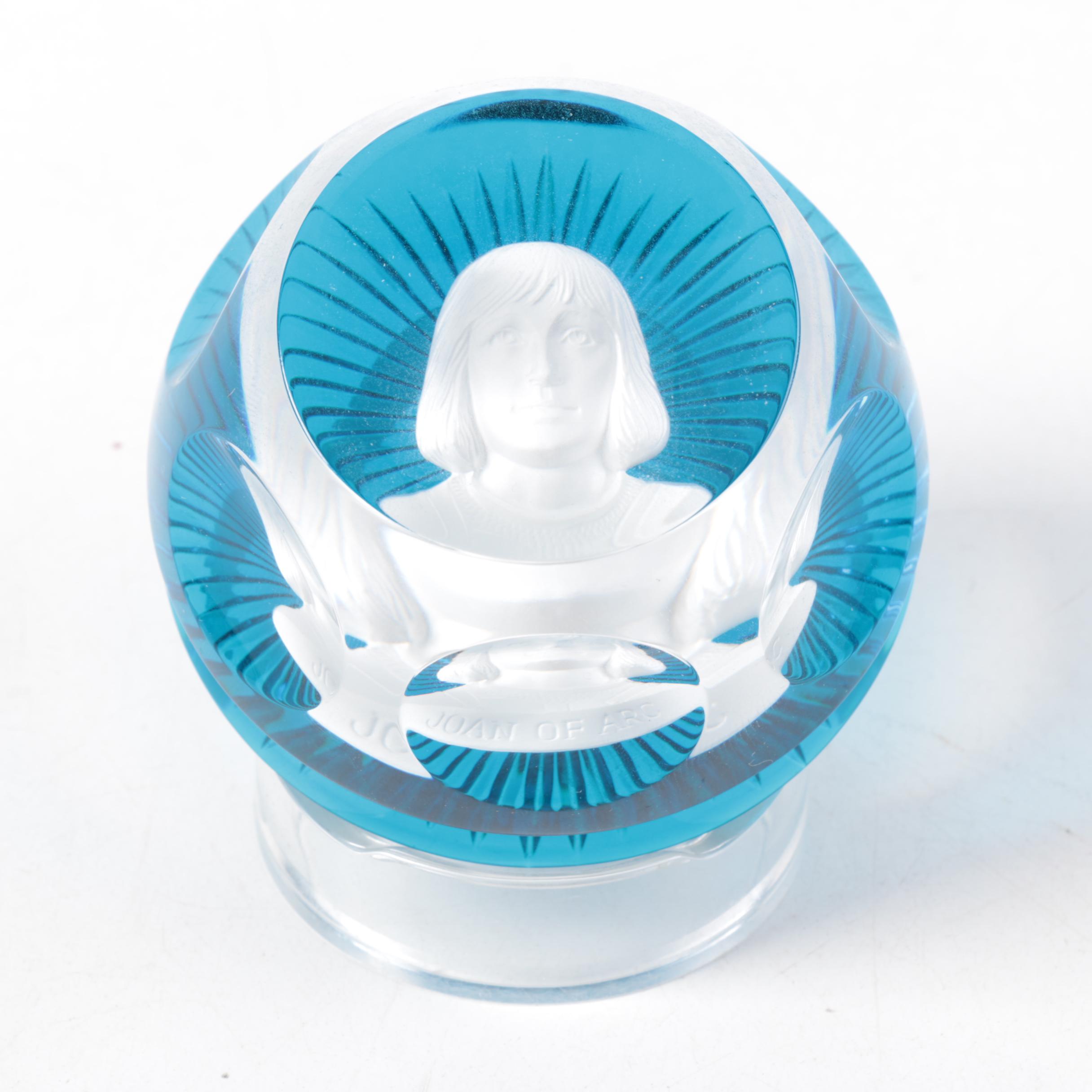 Baccarat Joan of Arc Paper Weight
