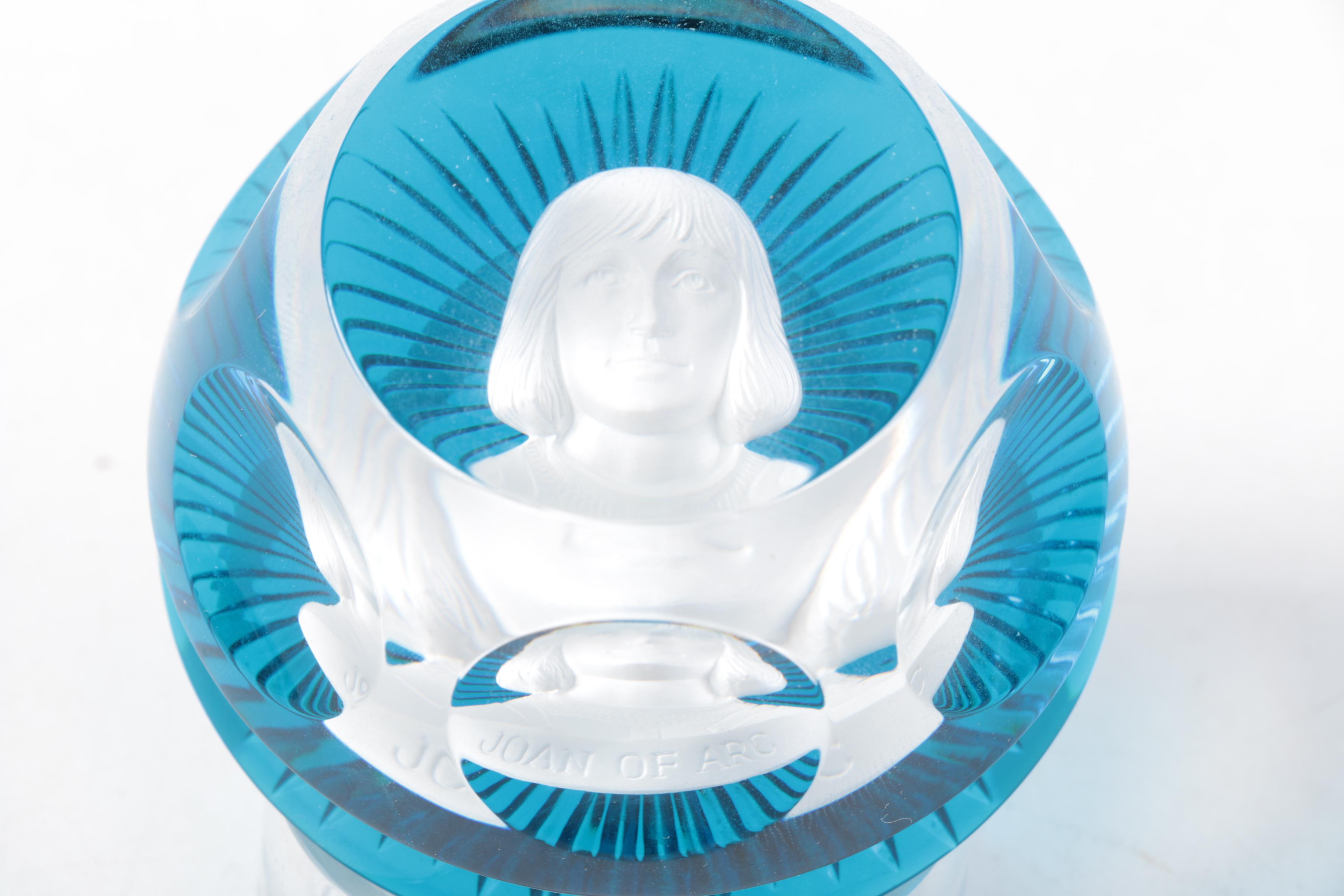 Baccarat Joan of Arc Paper Weight