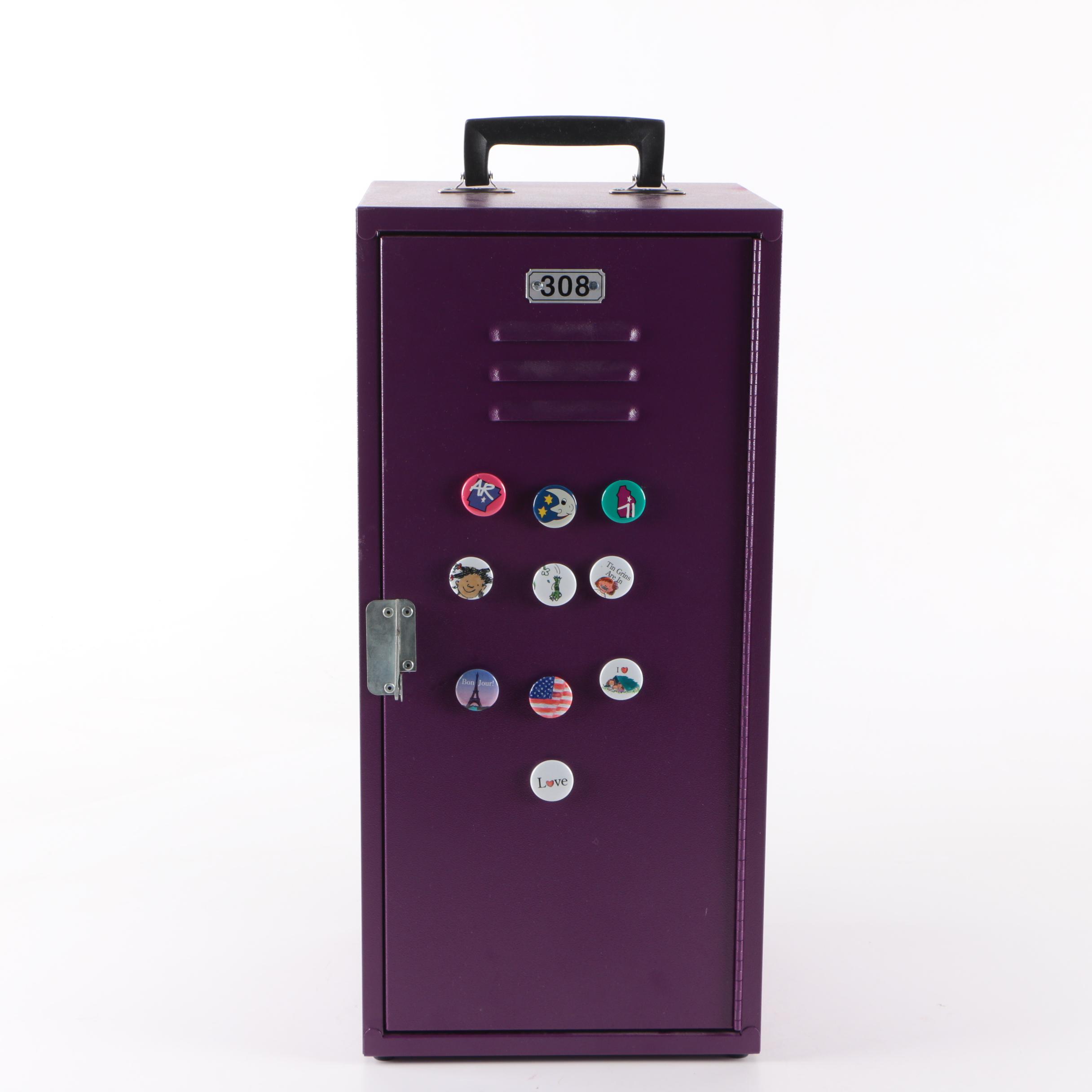 American Girl Doll Portable Purple Locker