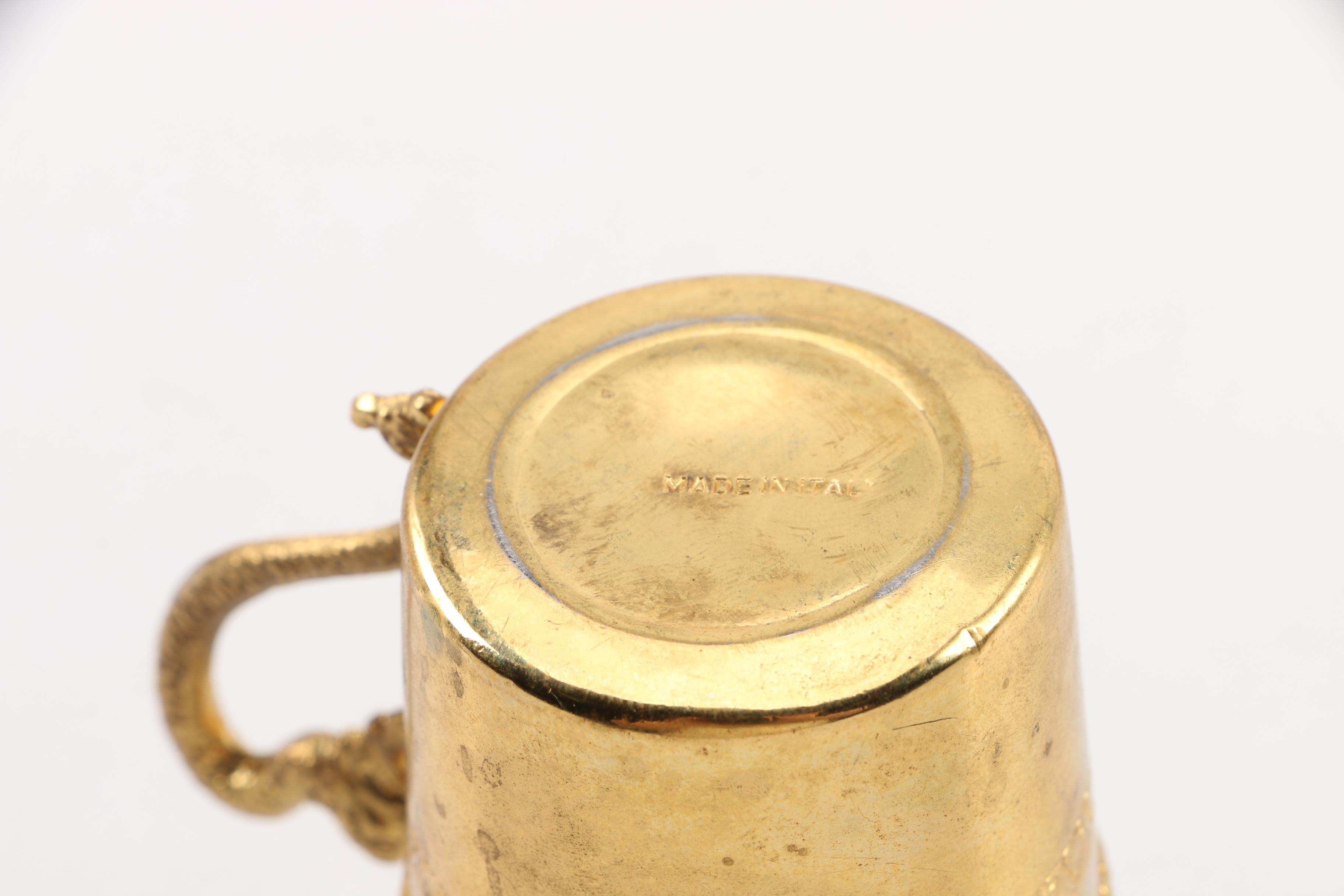 Shot Glasses with Metal Frames