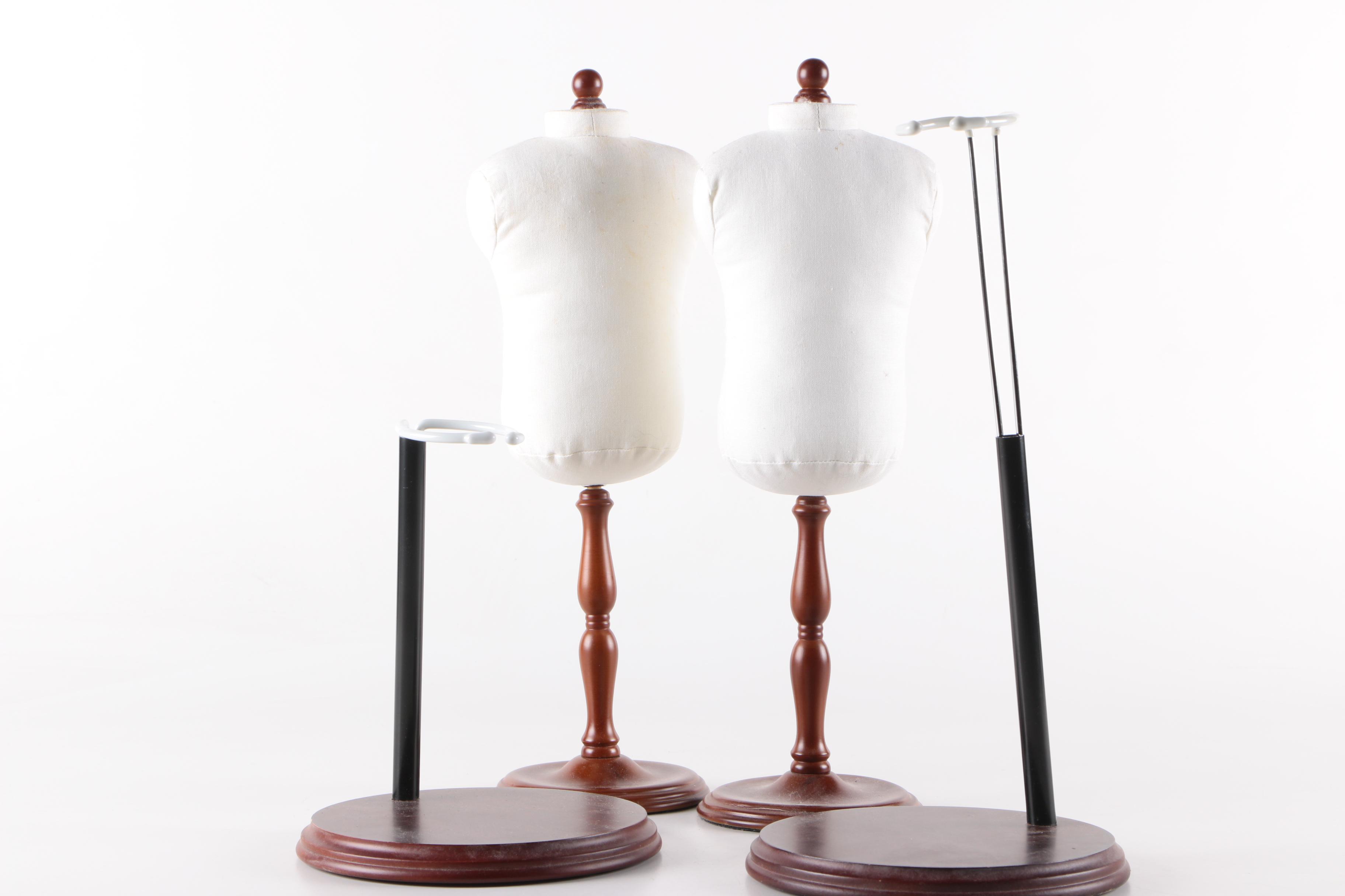 Miniature Dress Forms and Doll Stands for American Girl Dolls and Clothes