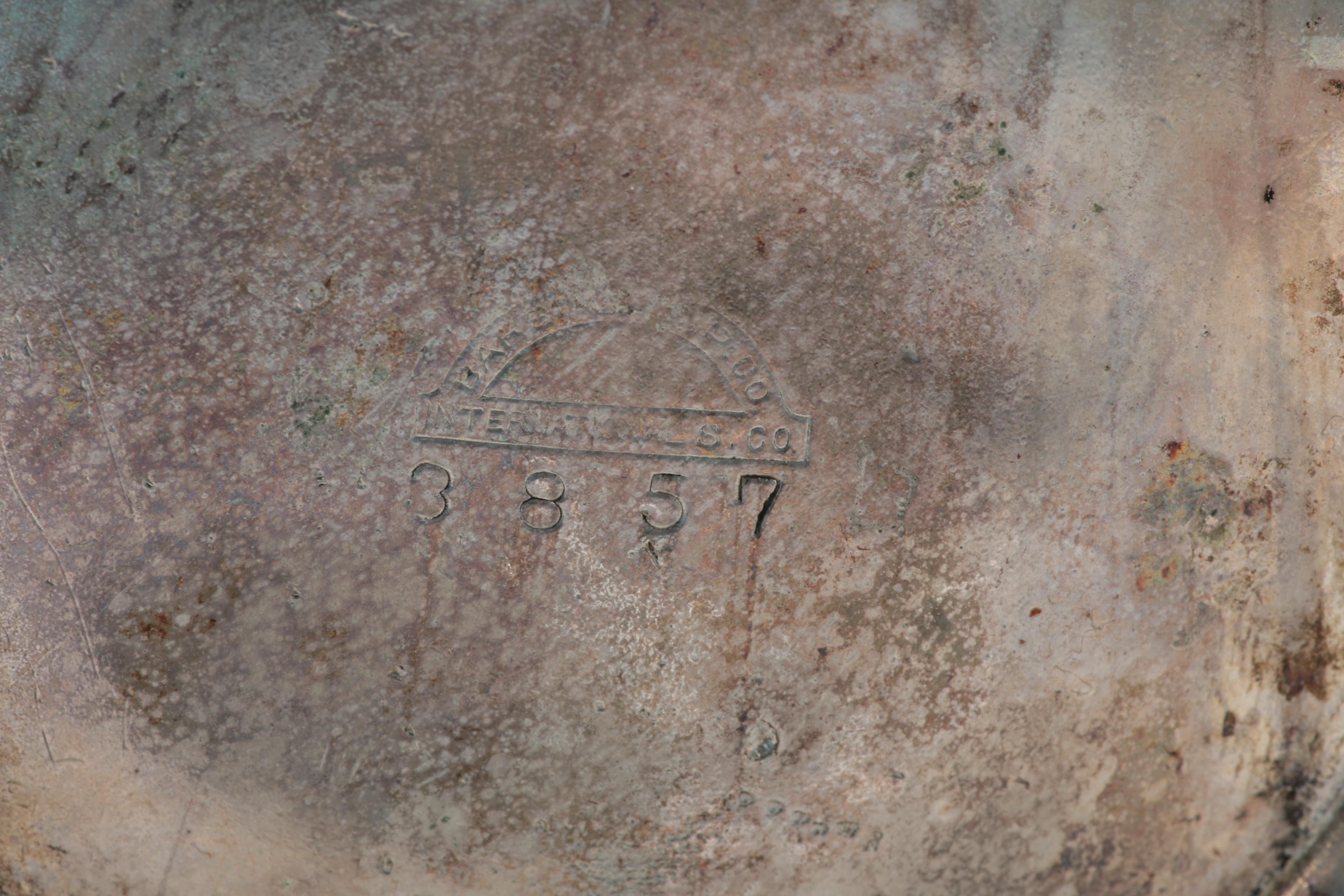 Barbour Silver Plate Co. Silver Plate Embossed Martini Shaker