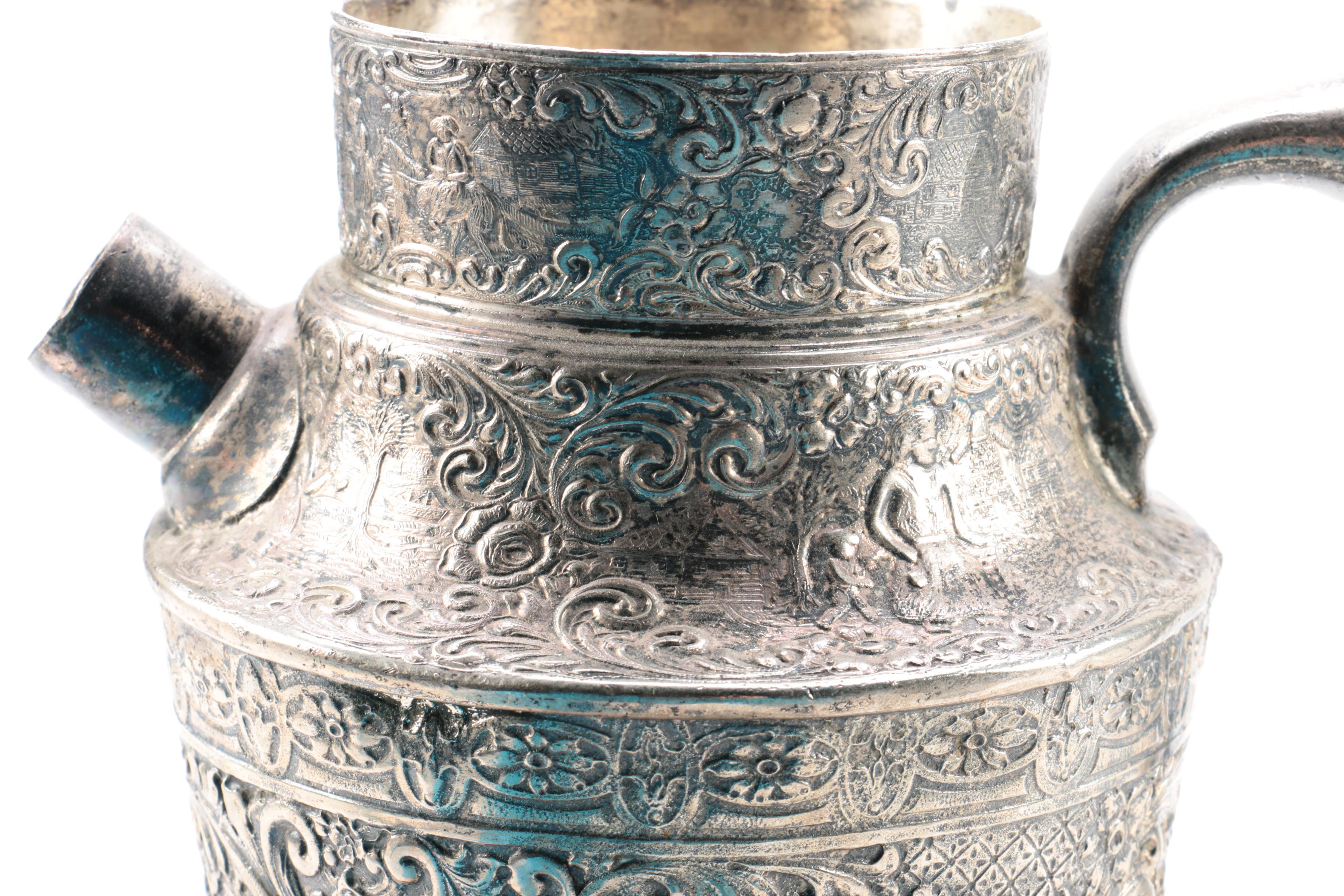 Barbour Silver Plate Co. Silver Plate Embossed Martini Shaker