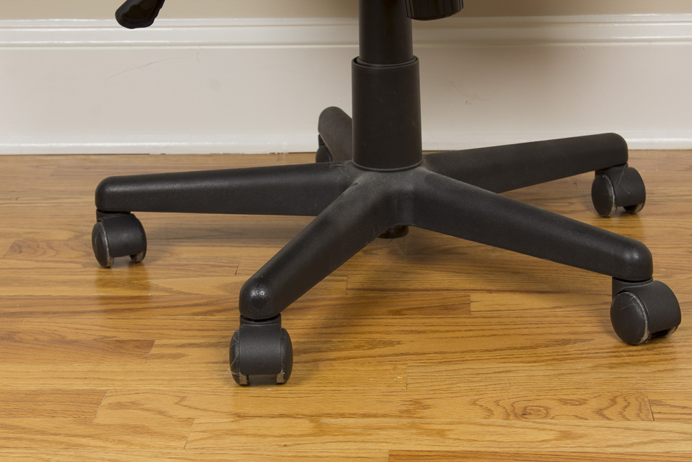 Gray-Upholstered Rolling Office Chair by Swinton Avenue Trading