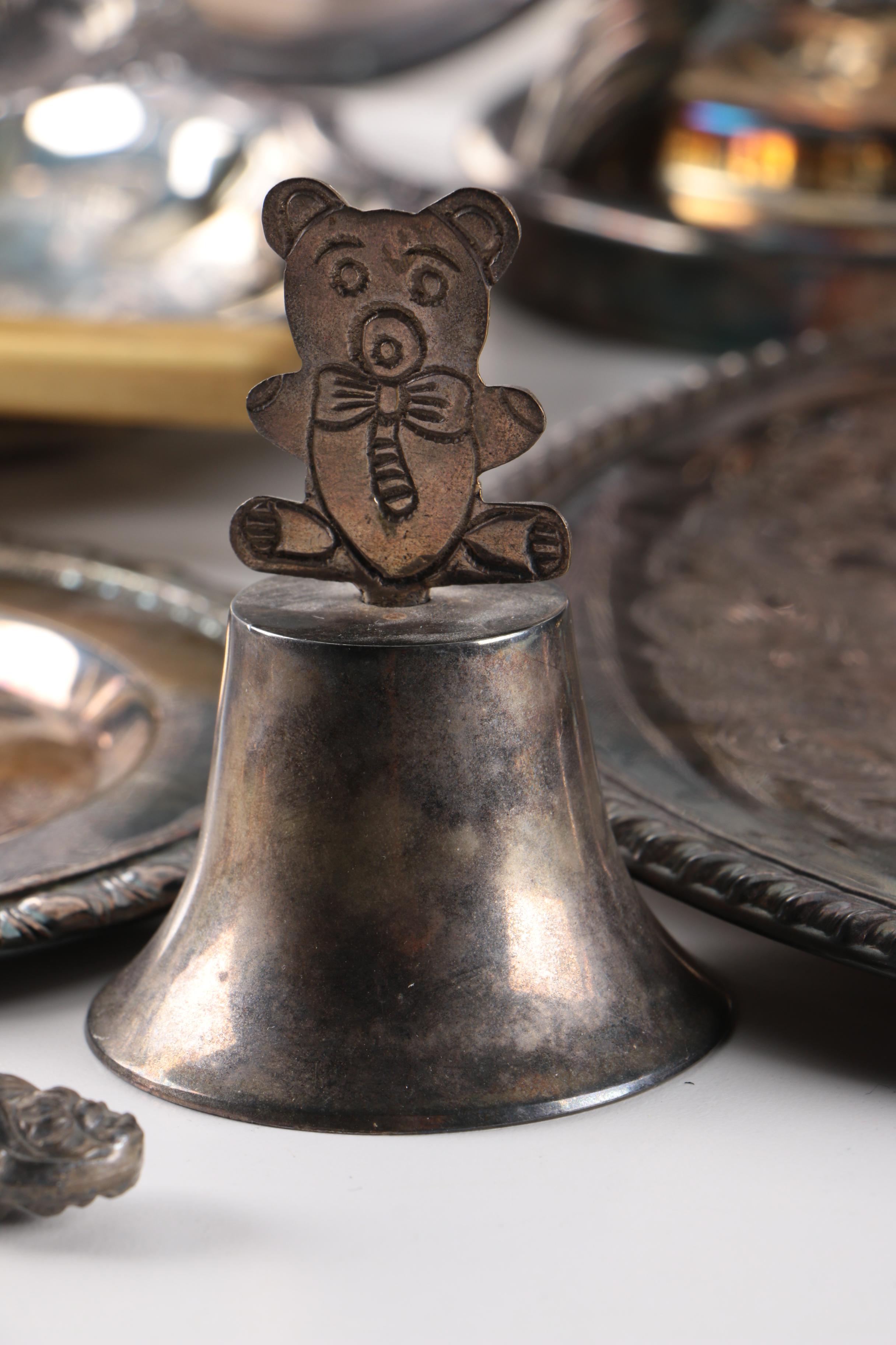 International Silver Co. Silver Plate Platter and Other Silver Plate and Crystal