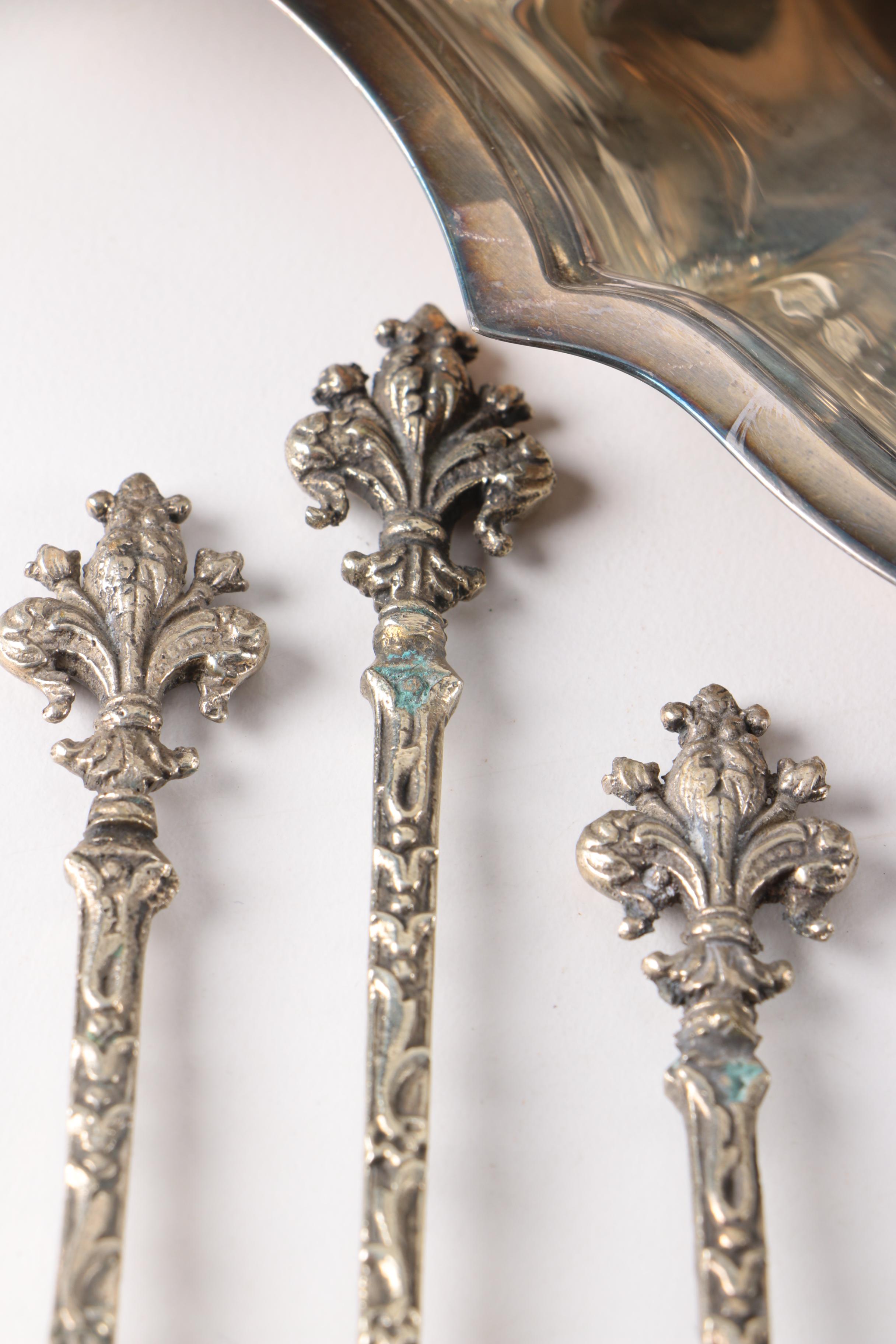 International Silver Co. Silver Plate Platter and Other Silver Plate and Crystal