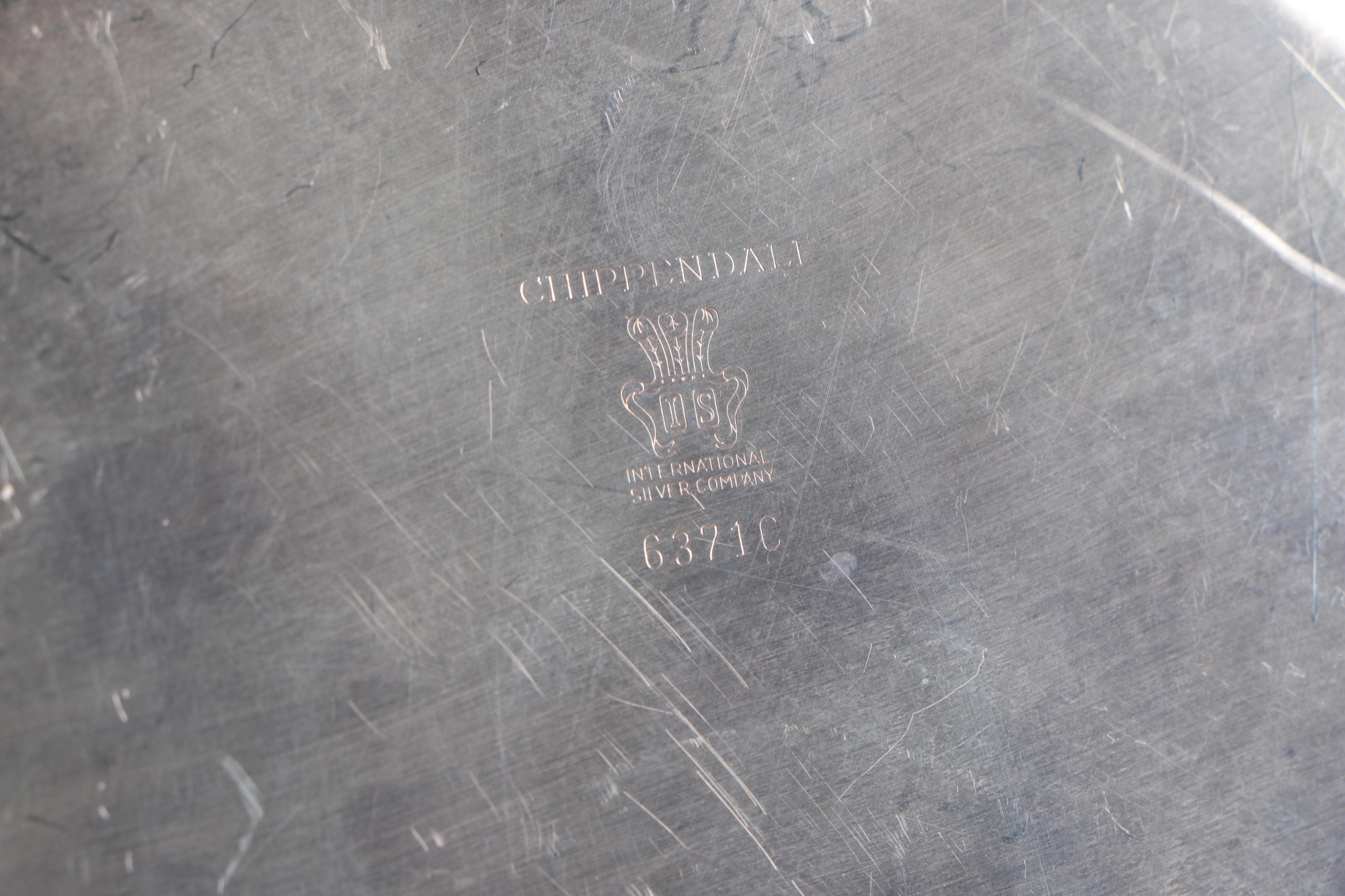 International Silver Co. Silver Plate Platter and Other Silver Plate and Crystal