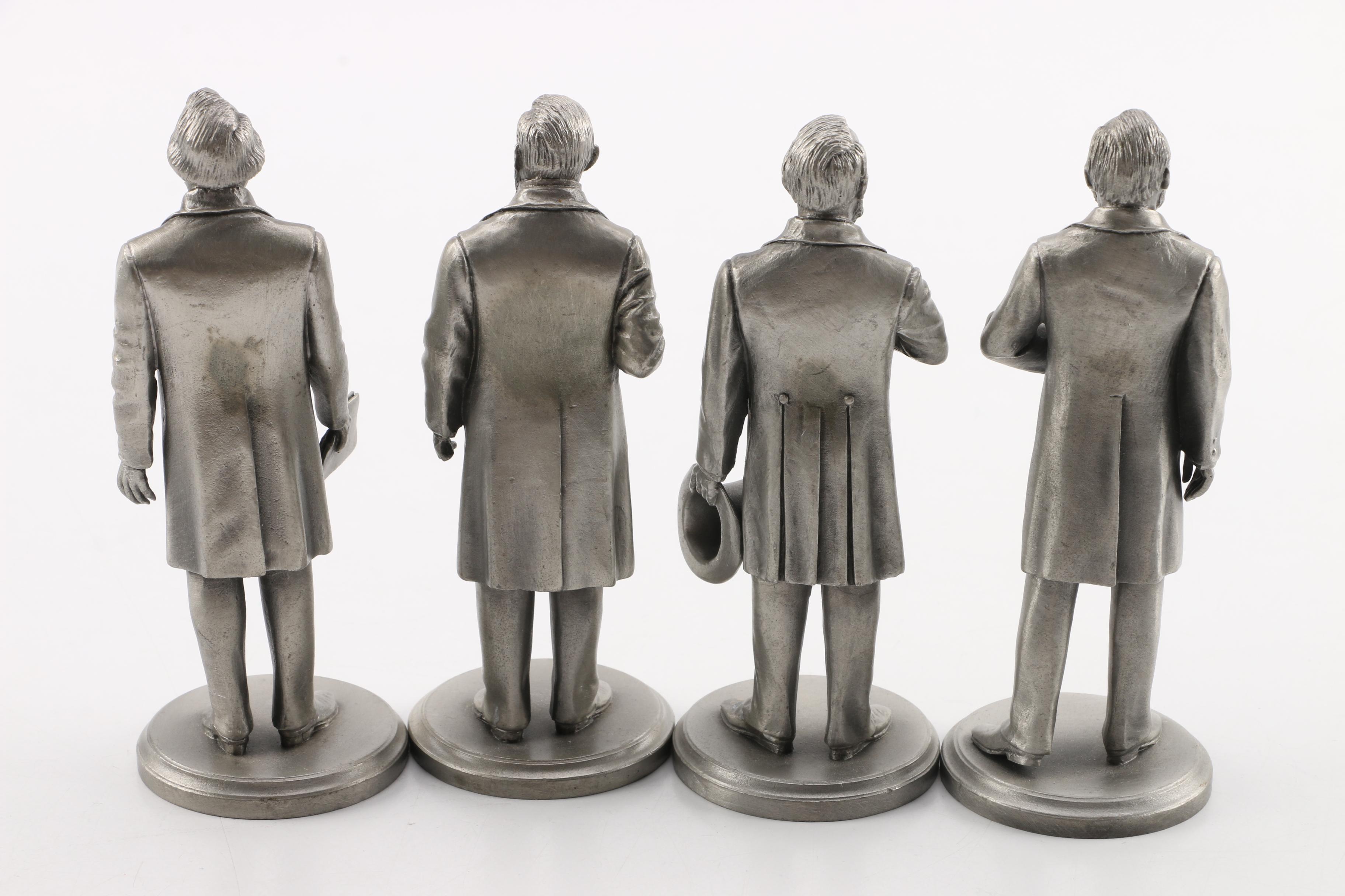 Lance Pewter President Figurines Johnson, Grant, Hayes, Garfield