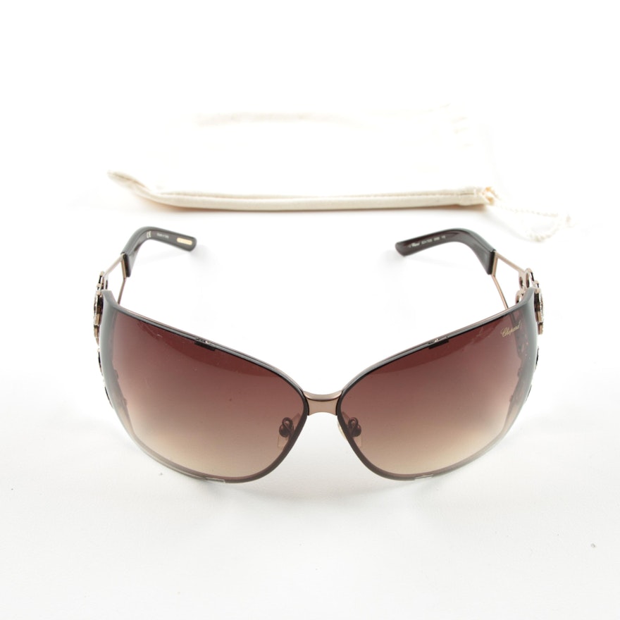 Chopard Rhinestone Accented Sunglasses