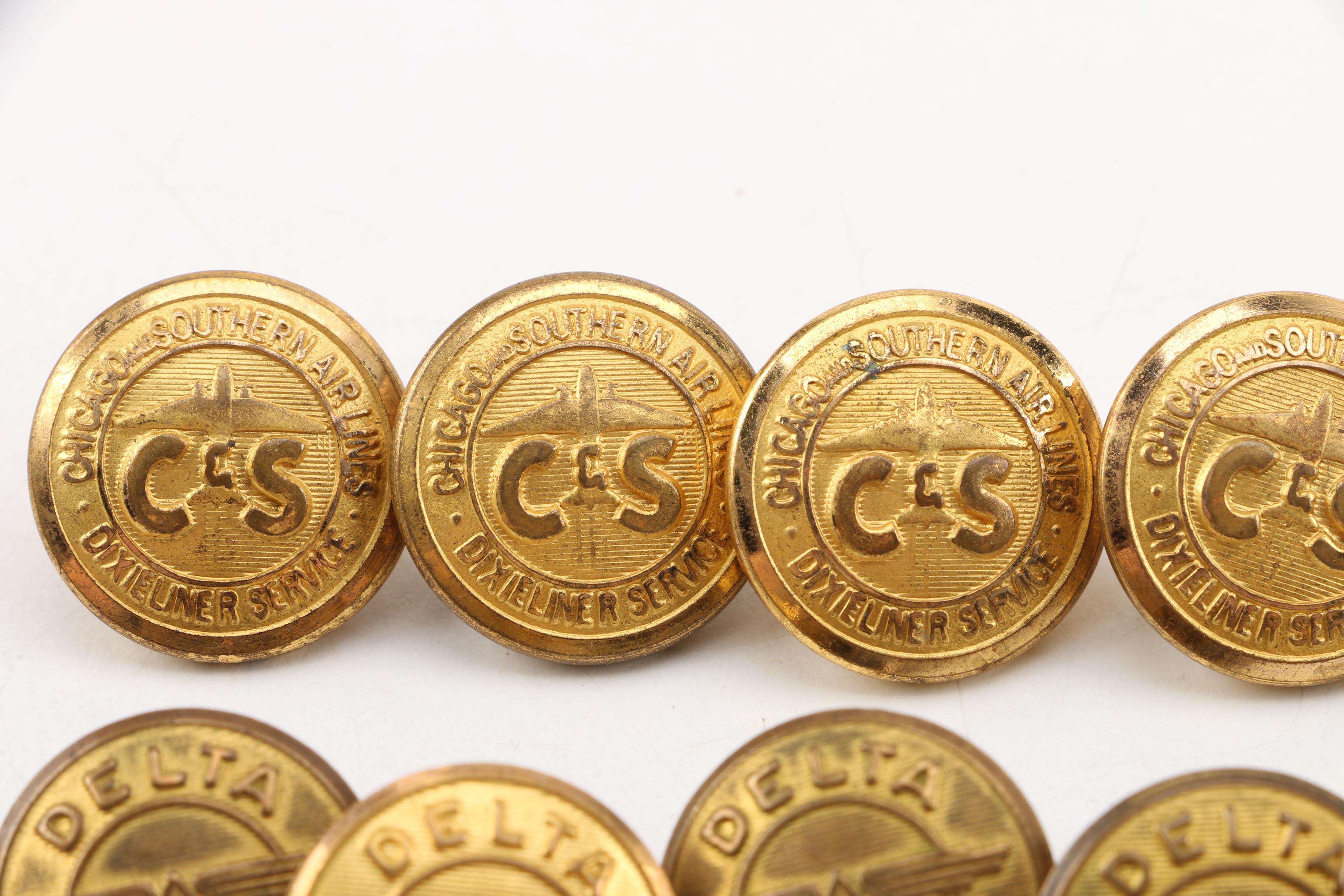 Airline Coat Buttons In Case