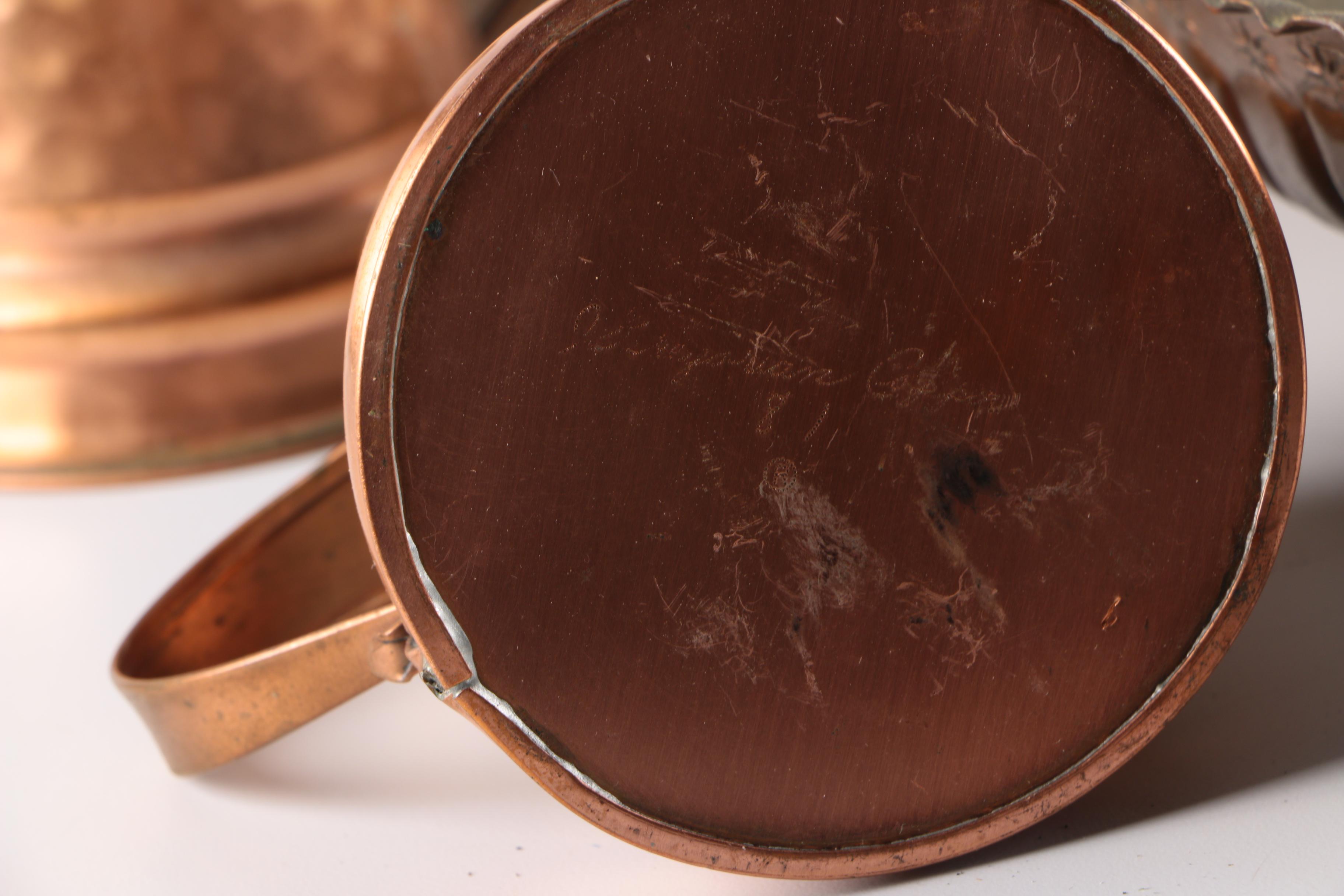 Vintage Copper and Brass Serveware