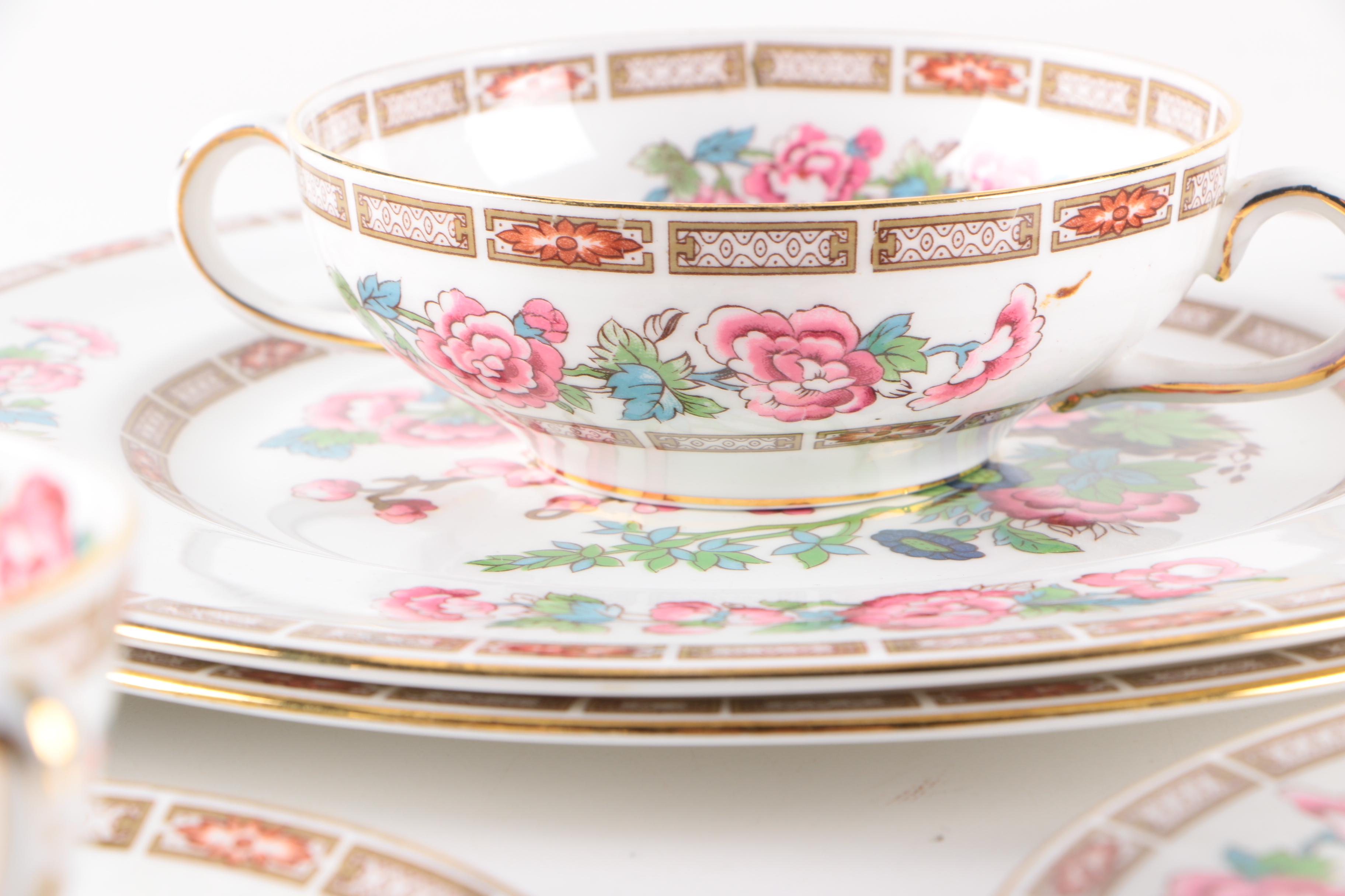 Mid-Century Crown Staffordshire Bone China Tableware