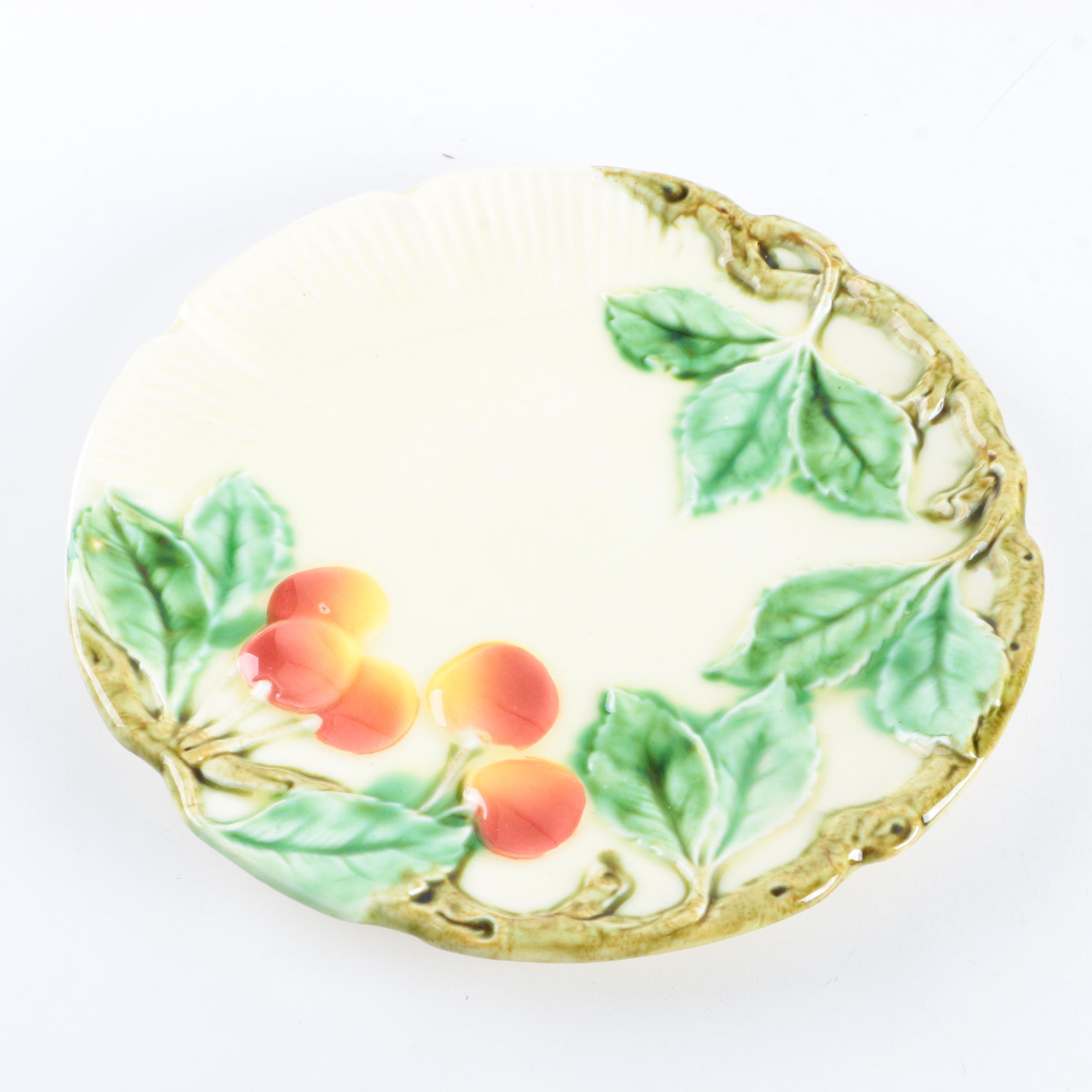 Vintage Czechoslovakian Fruit and Flower Plates
