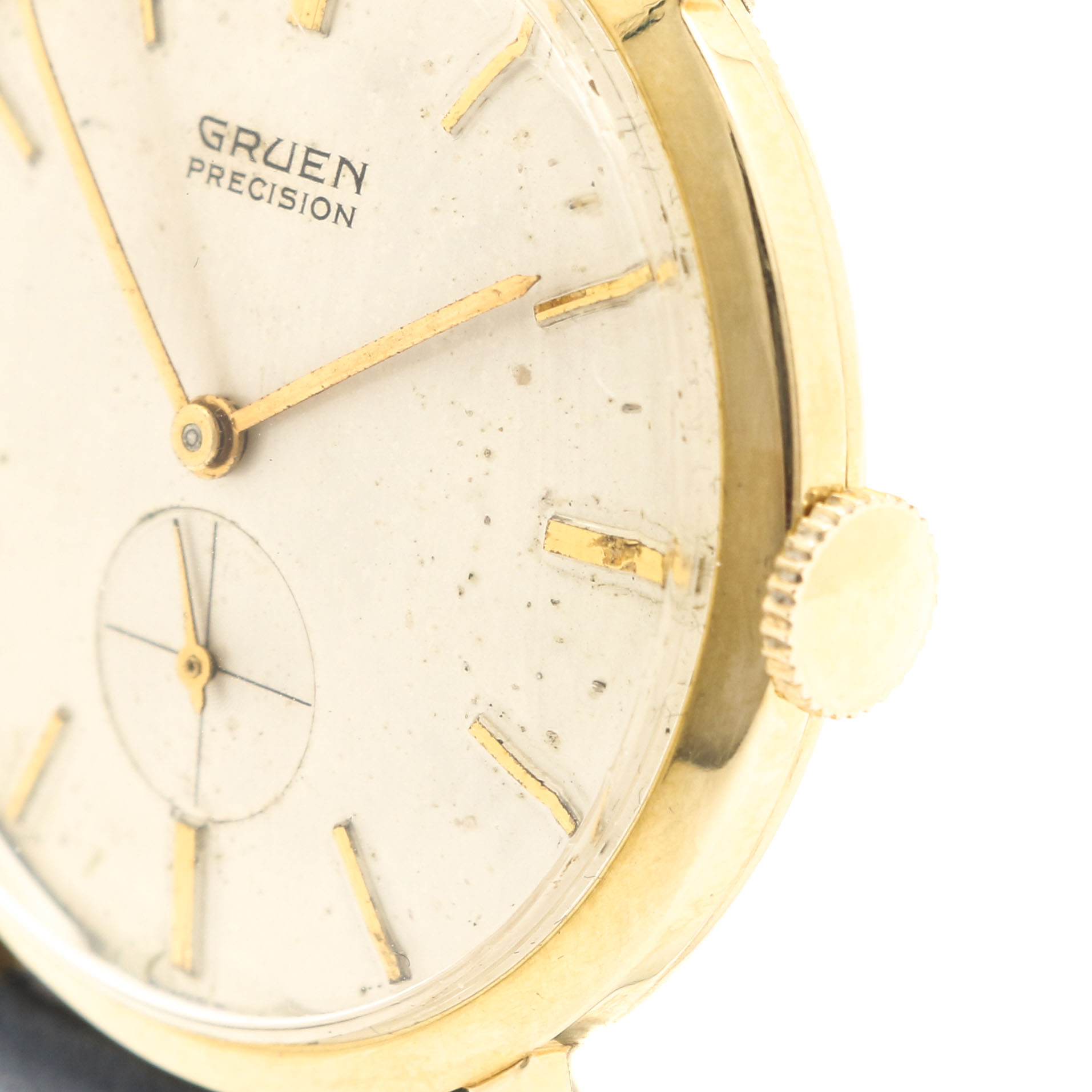 14K Yellow Gold Gruen Precision Watch