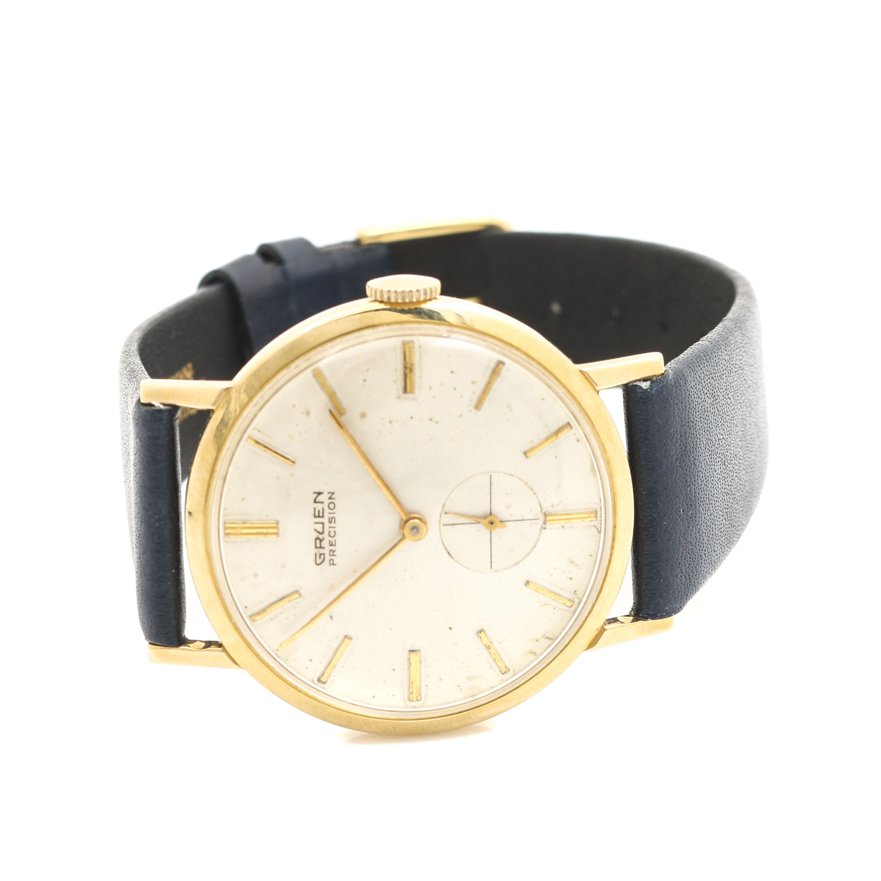 14K Yellow Gold Gruen Precision Watch