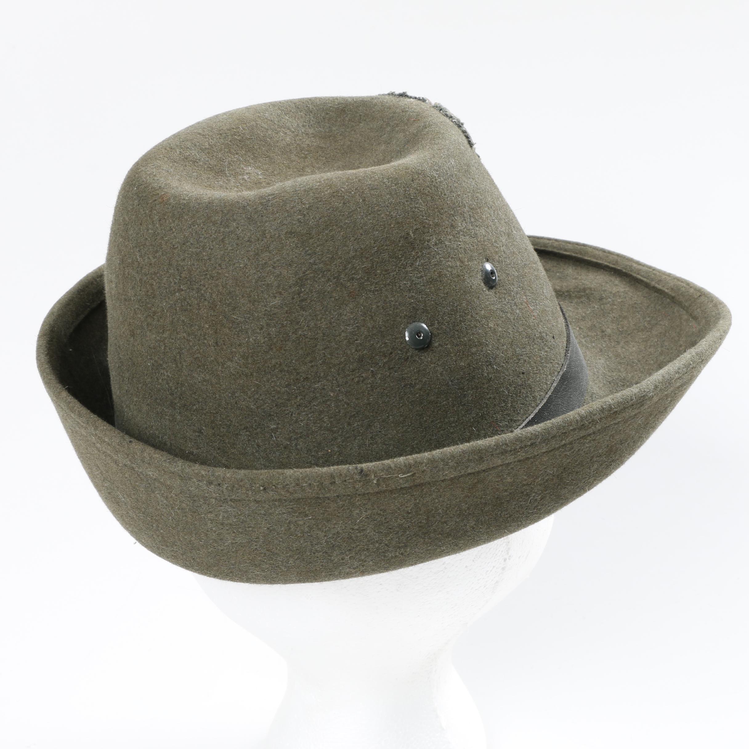 Vintage Police, Knights of Columbus and Green Wool Hat